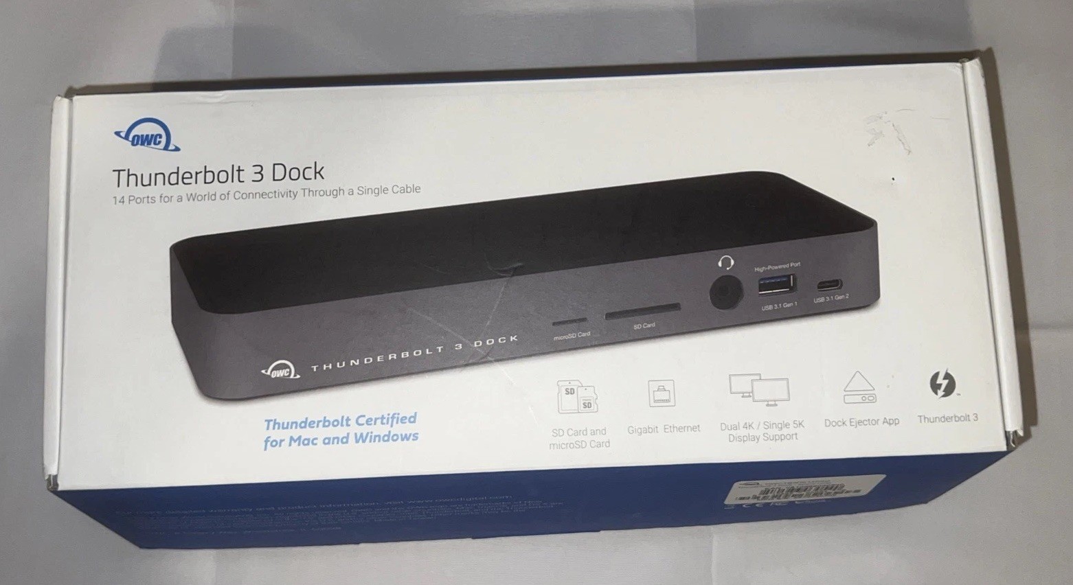 OWC Thunderbolt 3 14-Port Dock OWCTB3DK14PSG w/ 180W Adapter Tested