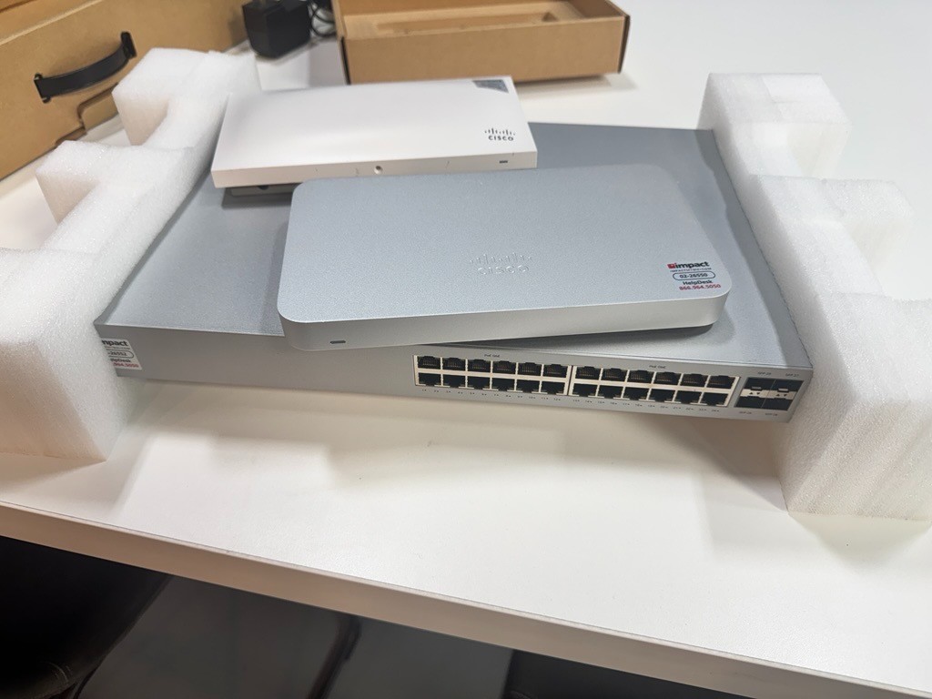 Cisco Meraki MX-64-HW, MR33 Cloud  and MS120-24 Set
