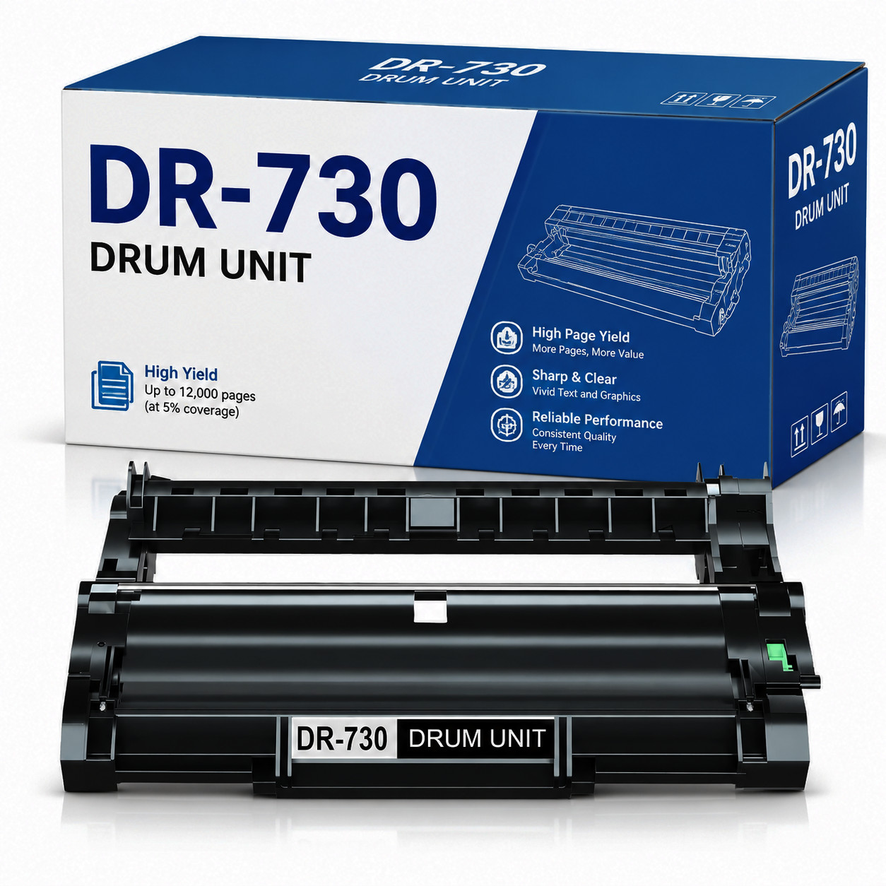 DR730 Drum Unit for Brother MFC-L2750DWXL HL-L2370DWXL  (NO Toner)