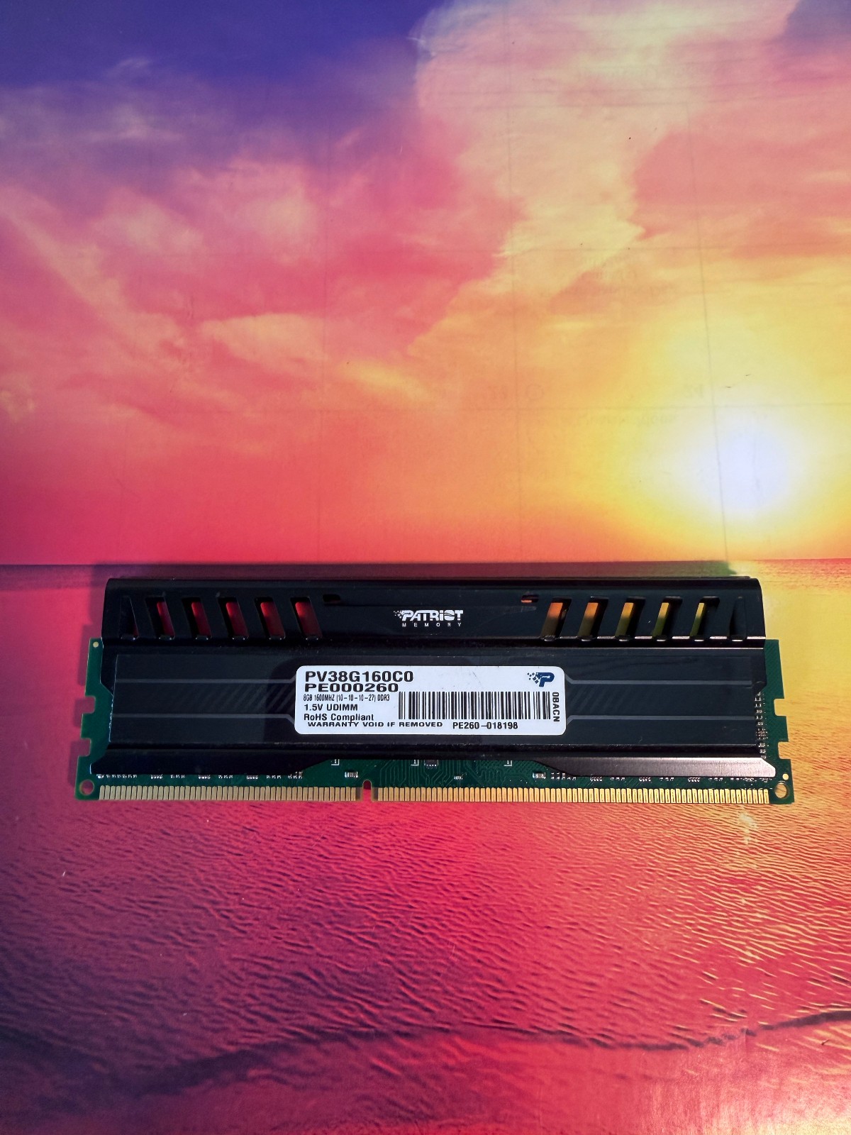 Patriot Viper Desktop Gaming Memory 1x8GB (8GB) PV38G160C0, 1600MHz,