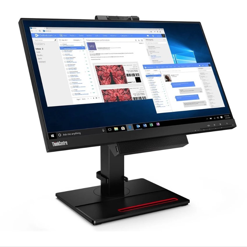 Lenovo ThinkCentre TIO22Gen4 21.5" IPS LED Monitor - Black
