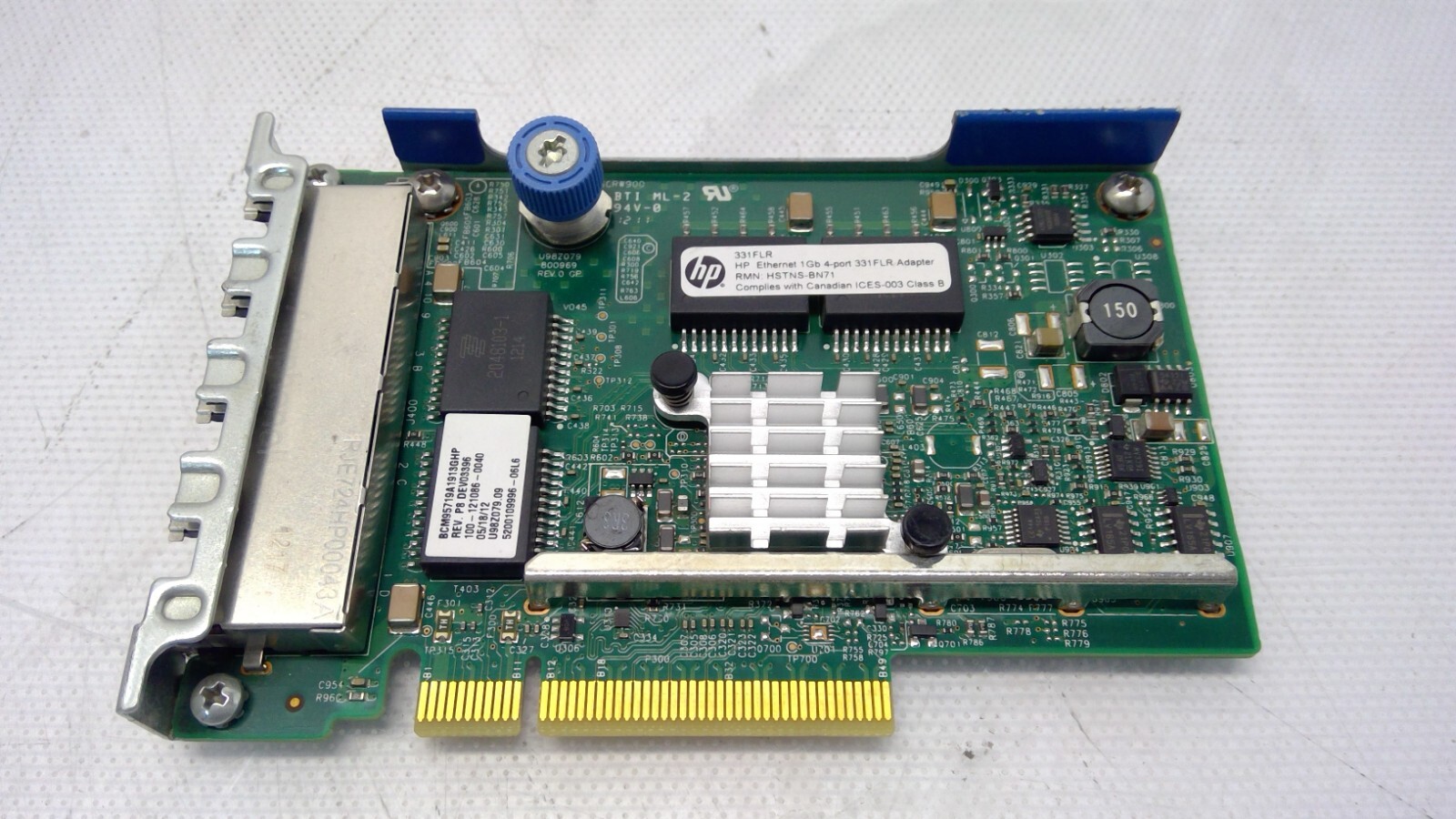 HP 331FLR 1GB 4-port Adapter ETHERNE ADAPTER 629133-001 Broadcom BCM5719 Gen8