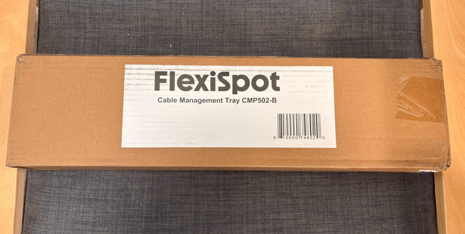 Flexispot CMP502-B Under Desk Cable Management Tray Steel Screw Mount Black