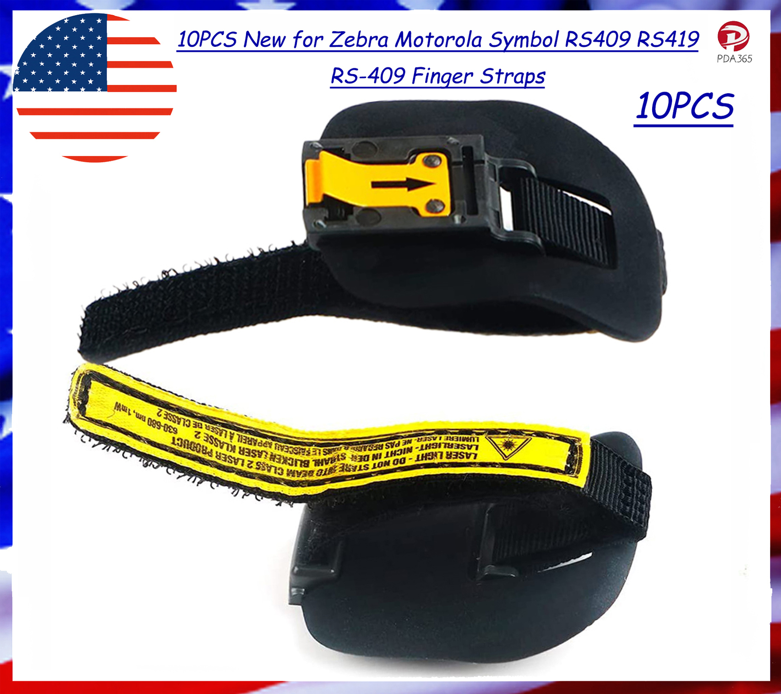 10PCS New for Zebra  Symbol RS409 RS419 RS-409 Finger Straps
