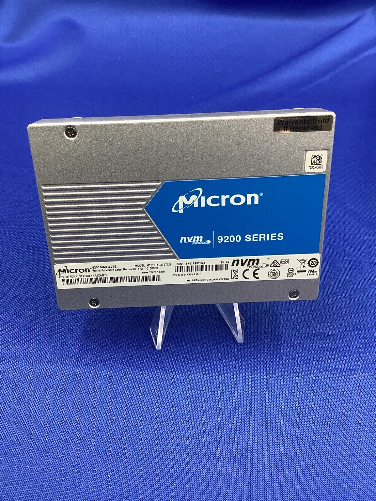 MTFDHAL3T2TCU Micron 9200 MAX 3.2TB NVMe PCIe 3.0 3D TLC 2.5