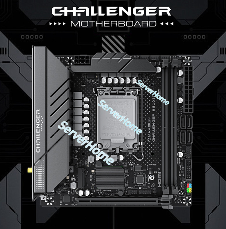 MAXSUN Challenger H810ITX WIFI LGA1851 socket motherboard-//