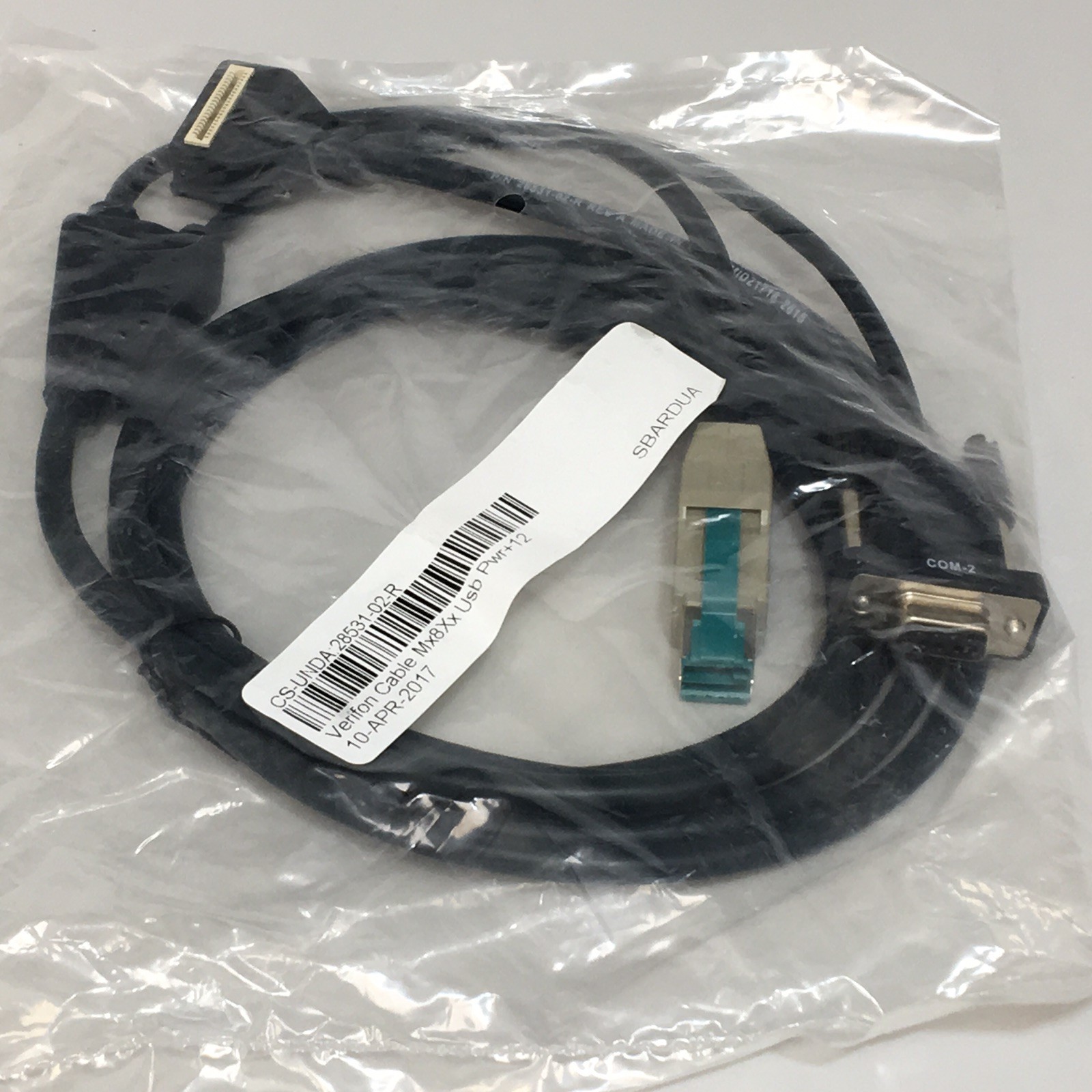 Verifone 28531-02-R Cable MX8XX USB PWR+12V DB9F COM2 2M Rohs - (Lots Available)