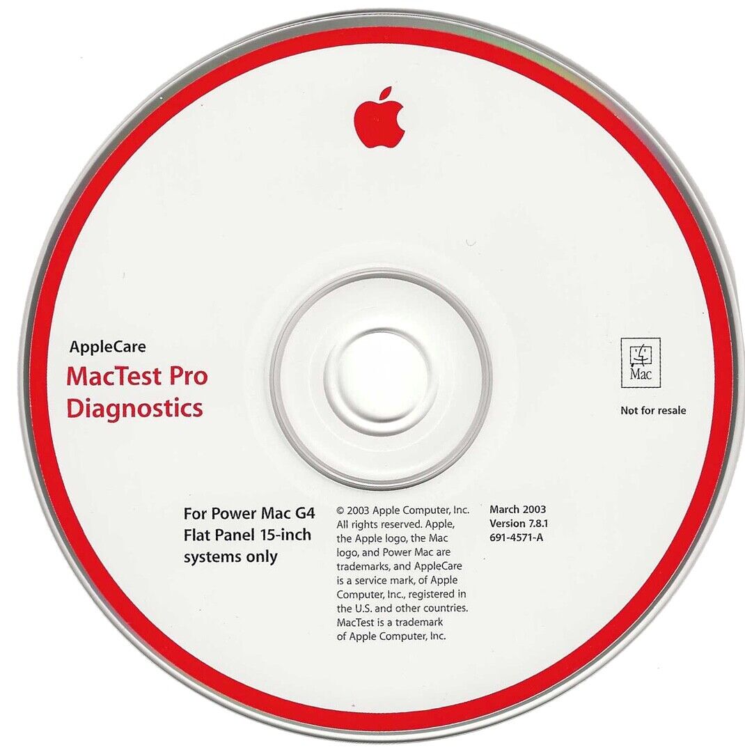 AppleCare MacTest Pro Diagnostics for Power Mac G4  March 2003