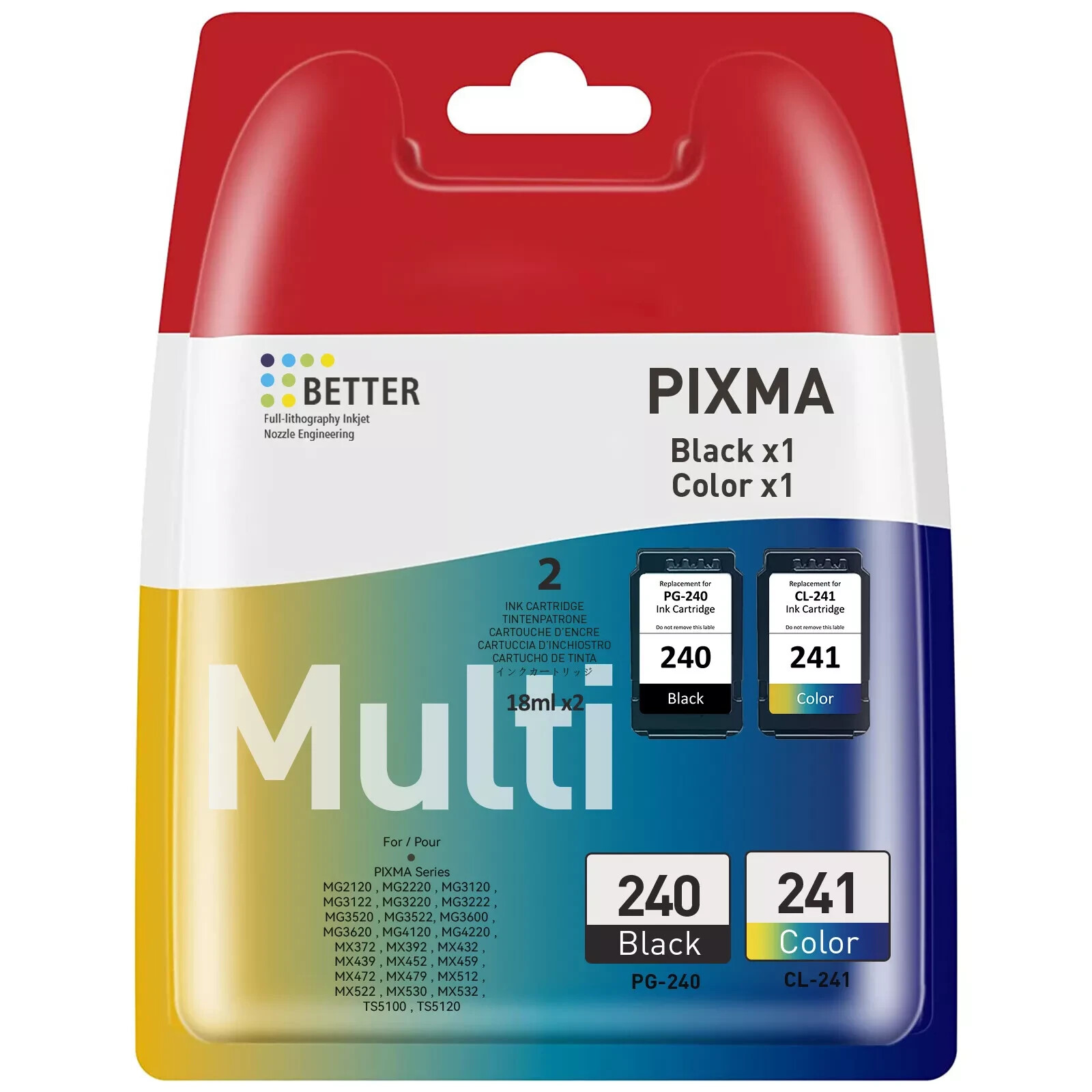 Genuine Canon 240 241 Ink Cartridges for Canon MG3620 Printer-OEM-New