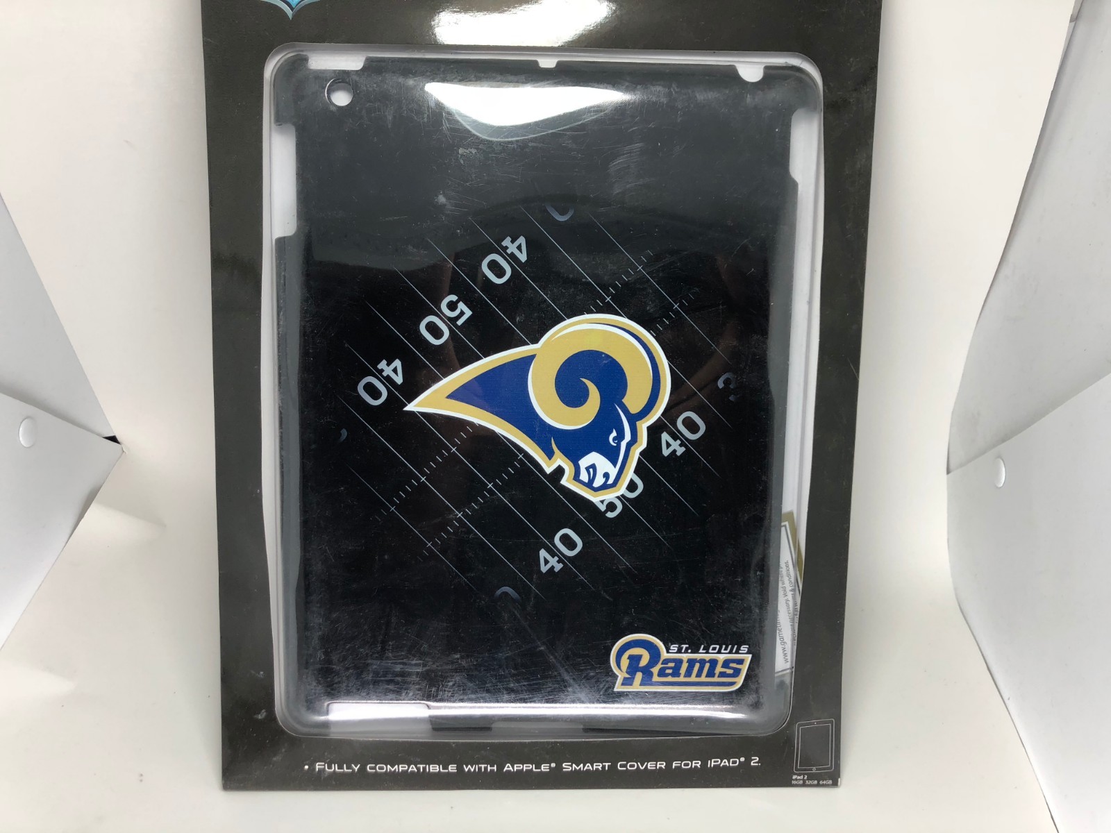 NFL Los Angeles Rams Protective Hardshell cover for iPad 2 3 4 Black