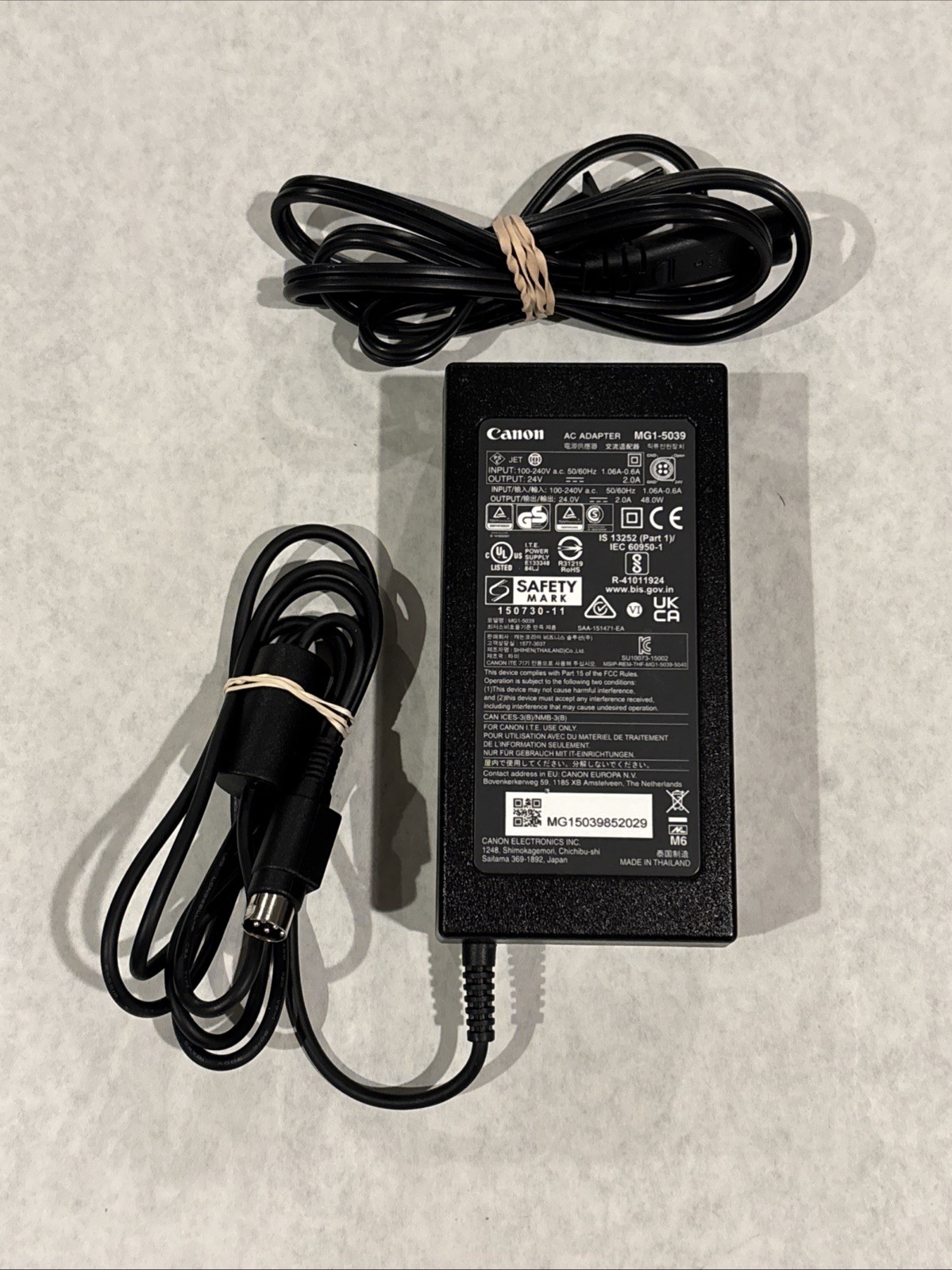 Genuine OEM CANON - MG1-5039 - 48W AC 24v 2A Power Adapter