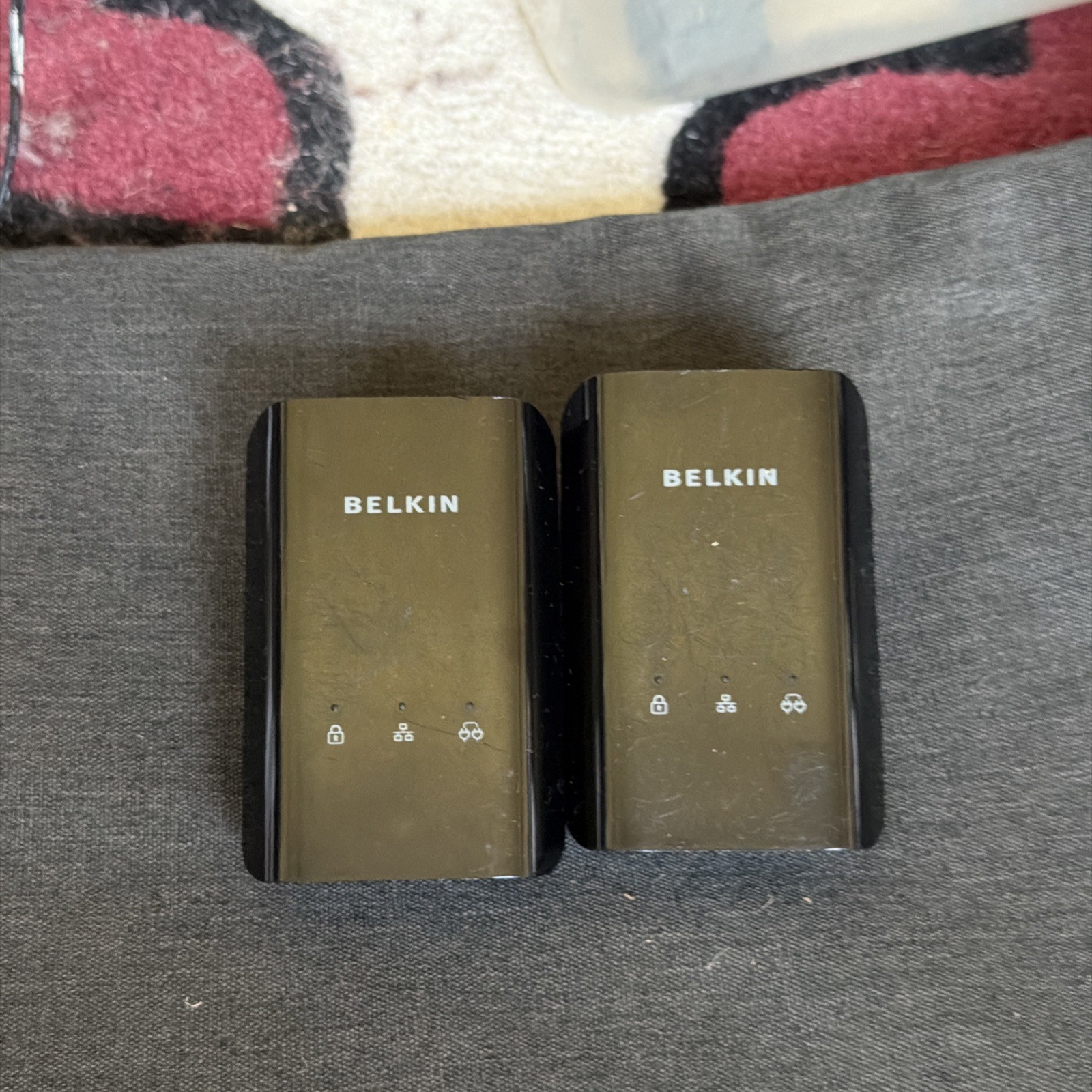Belkin Powerline AV500 Network Adapter Model F5D4085 V1 Black (Set If 2)