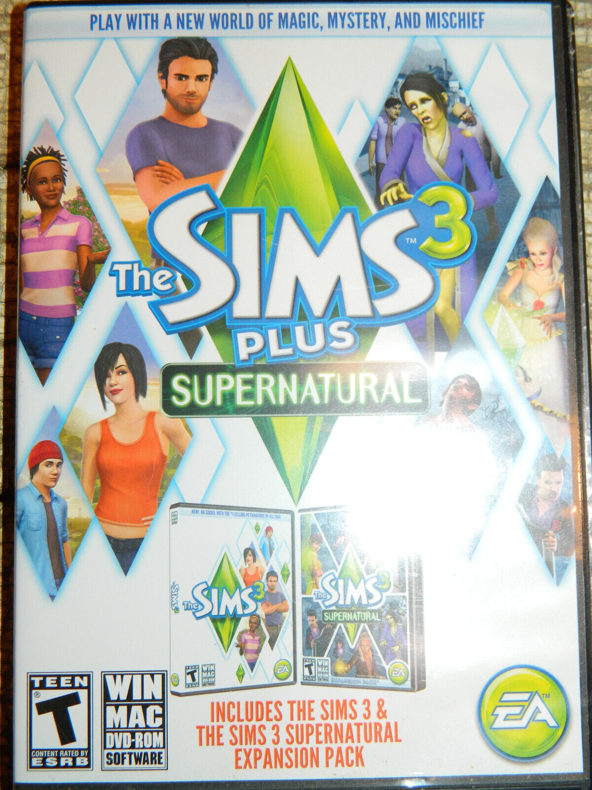 Sims 3 Plus Supernatural (PC, WIN MAC DVD-ROM)