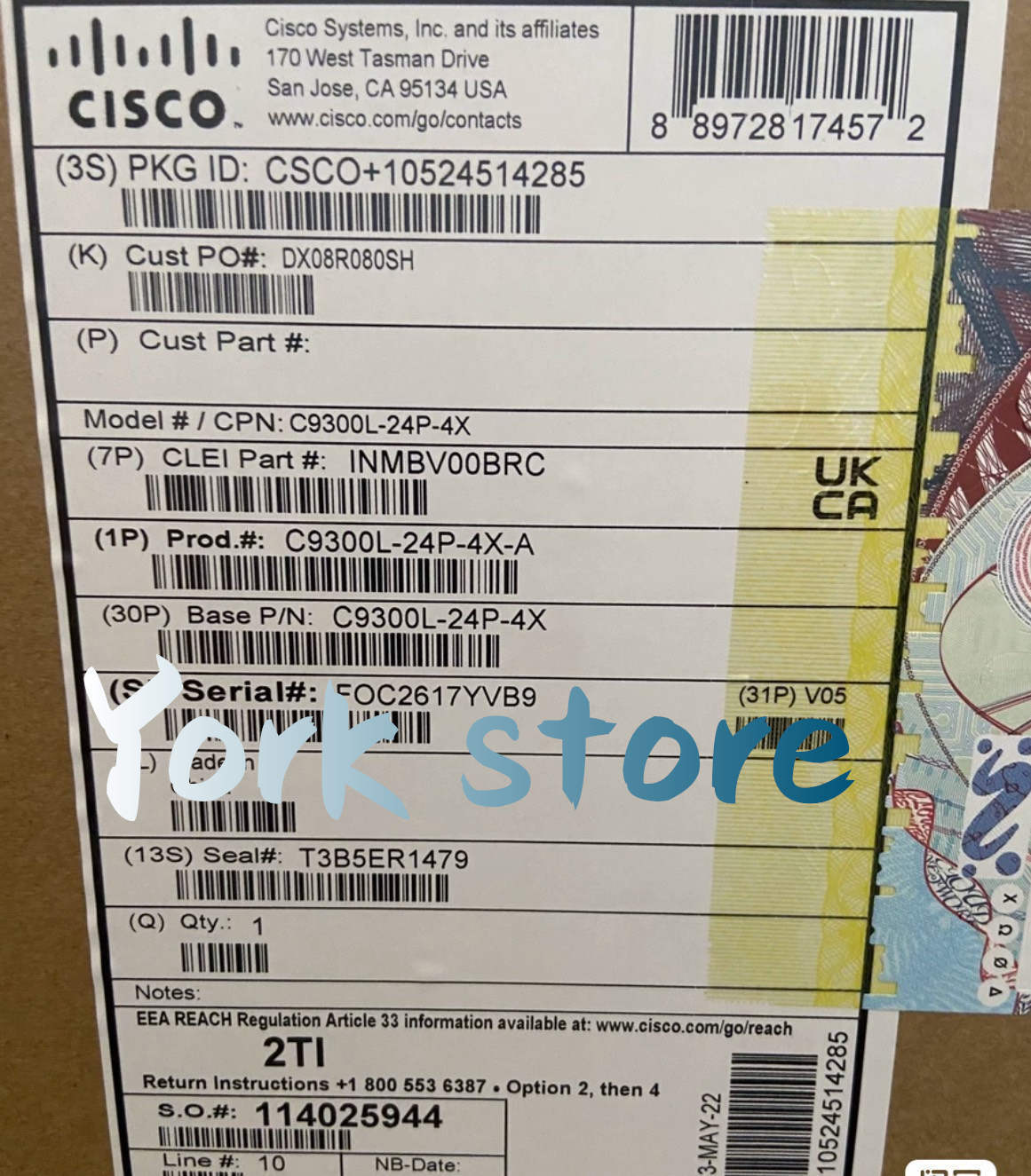 NEW CISCO C9300L-24P-4X-A 48 Port Network Switch original FedEx or DHL