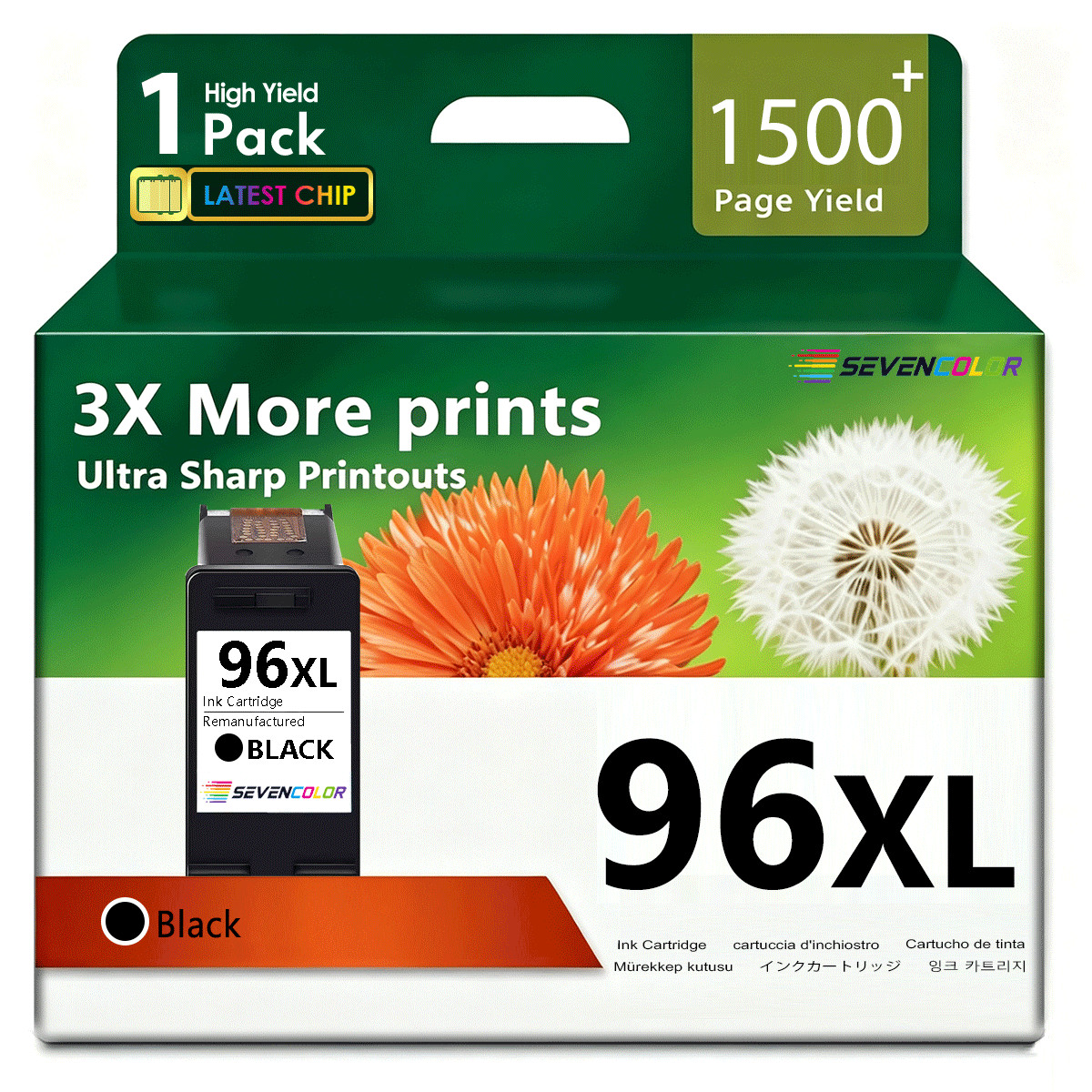 96XL High Yield Black Ink Cartridge | Use with Deskjet 6940 6980 9800 Printer