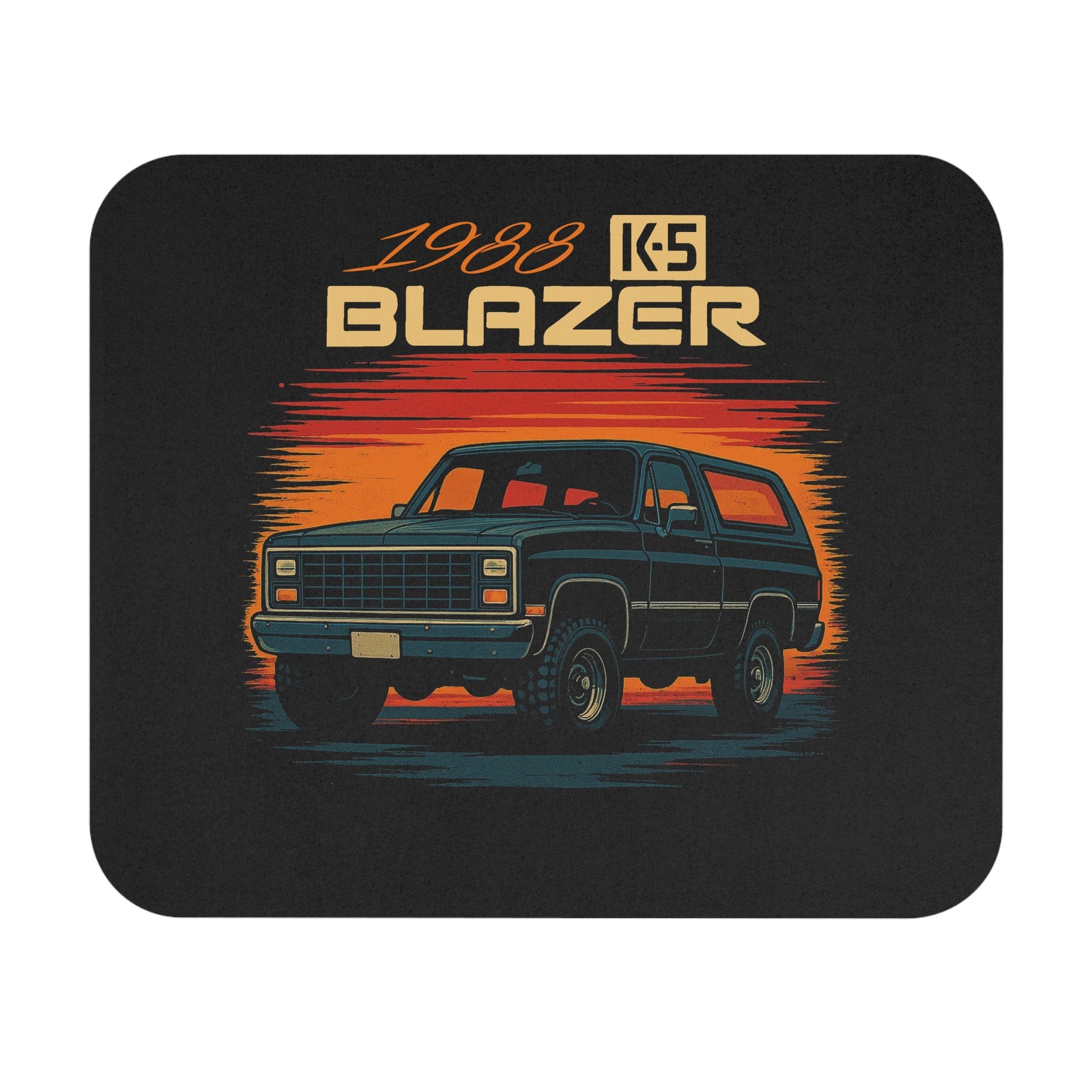 1988 Chevy K5 Blazer Retro Sunset Mouse Pad Vintage Truck Desk Accessory