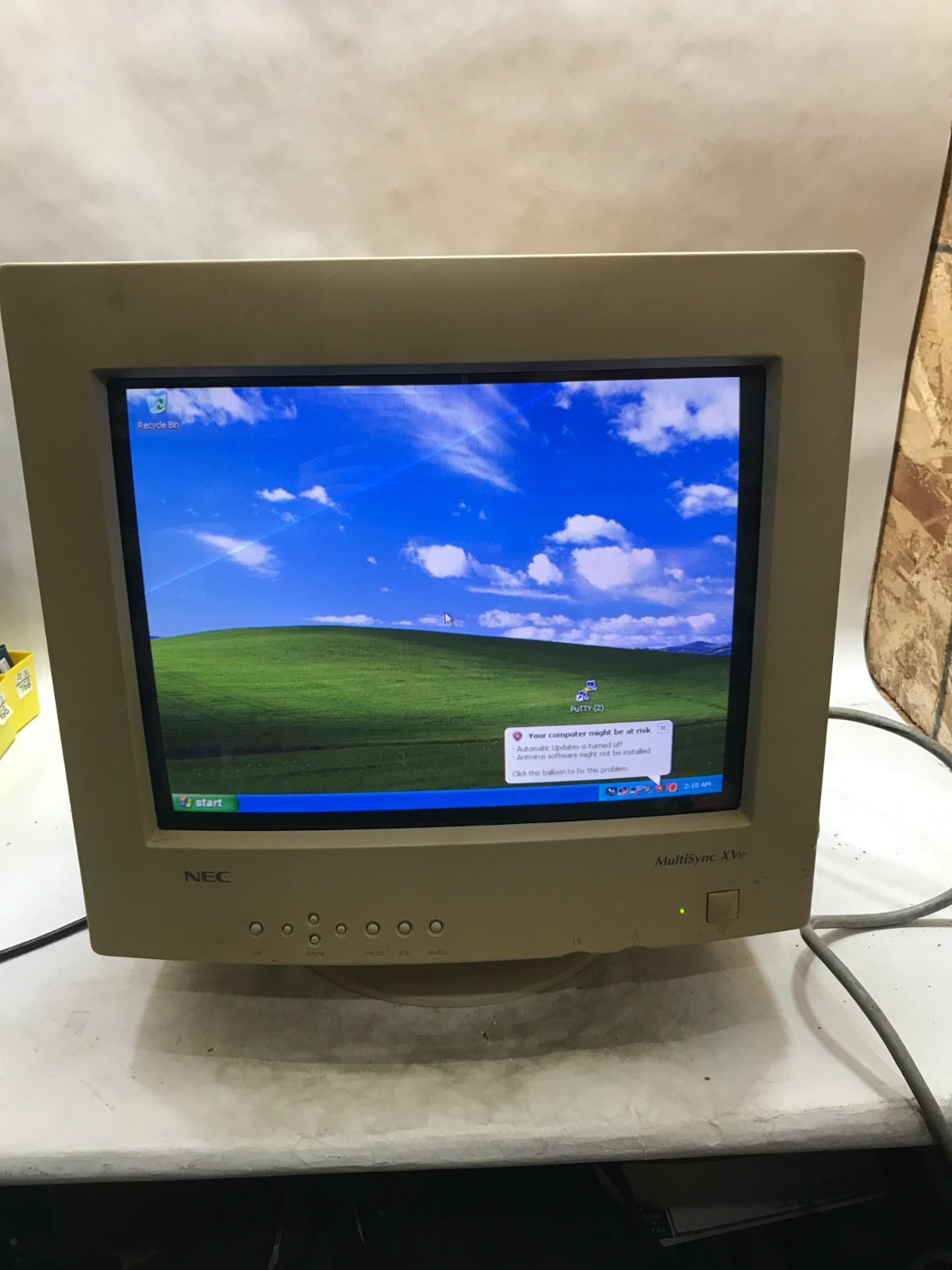 NEC MultiSync XV17 17" CRT Monitor VGA Display 1280x1024 75Hz For Parts READ -DW