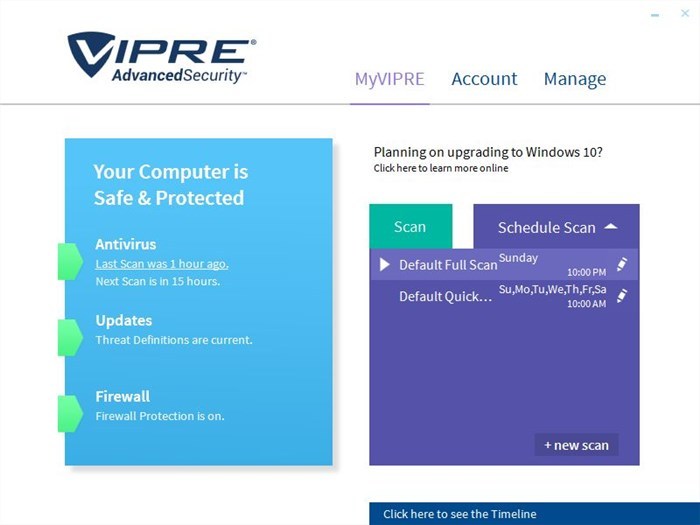 VIPRE Antivirus Advanced Security for Home , 1 PC 1 Yr