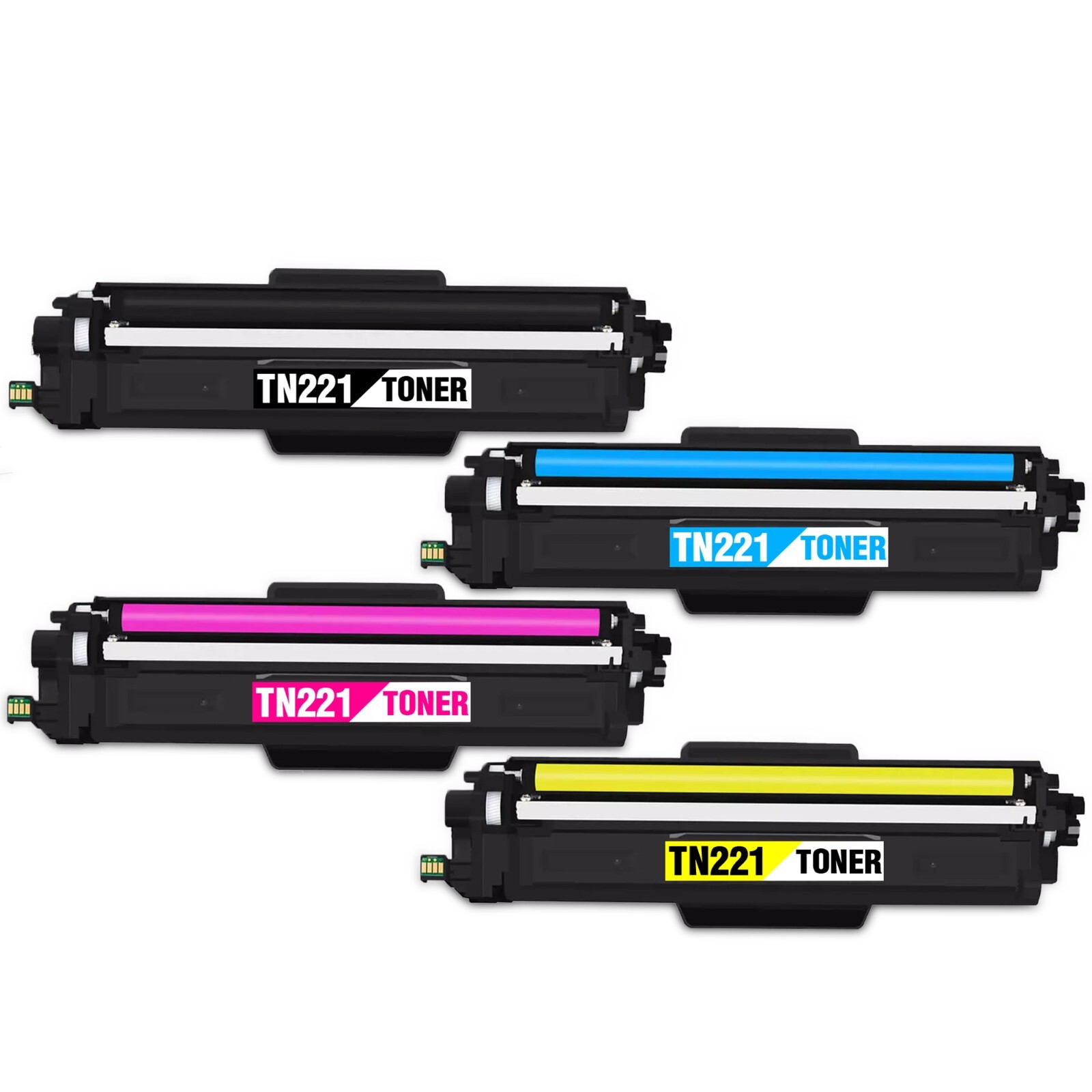 TN221 TN225 Toner Cartridge Set for Brother TN 221 BK/C/M/Y MFC-9330CDW (4 Pack)