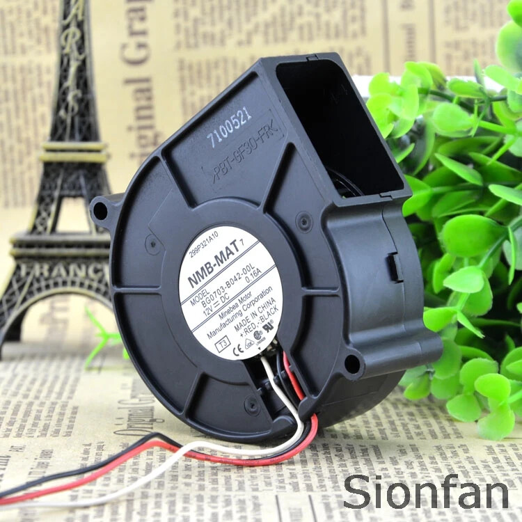 For NMB 7525 12V 0.16A 7CM Projector Turbo Fan 3 Wire BG0703-B042-00L