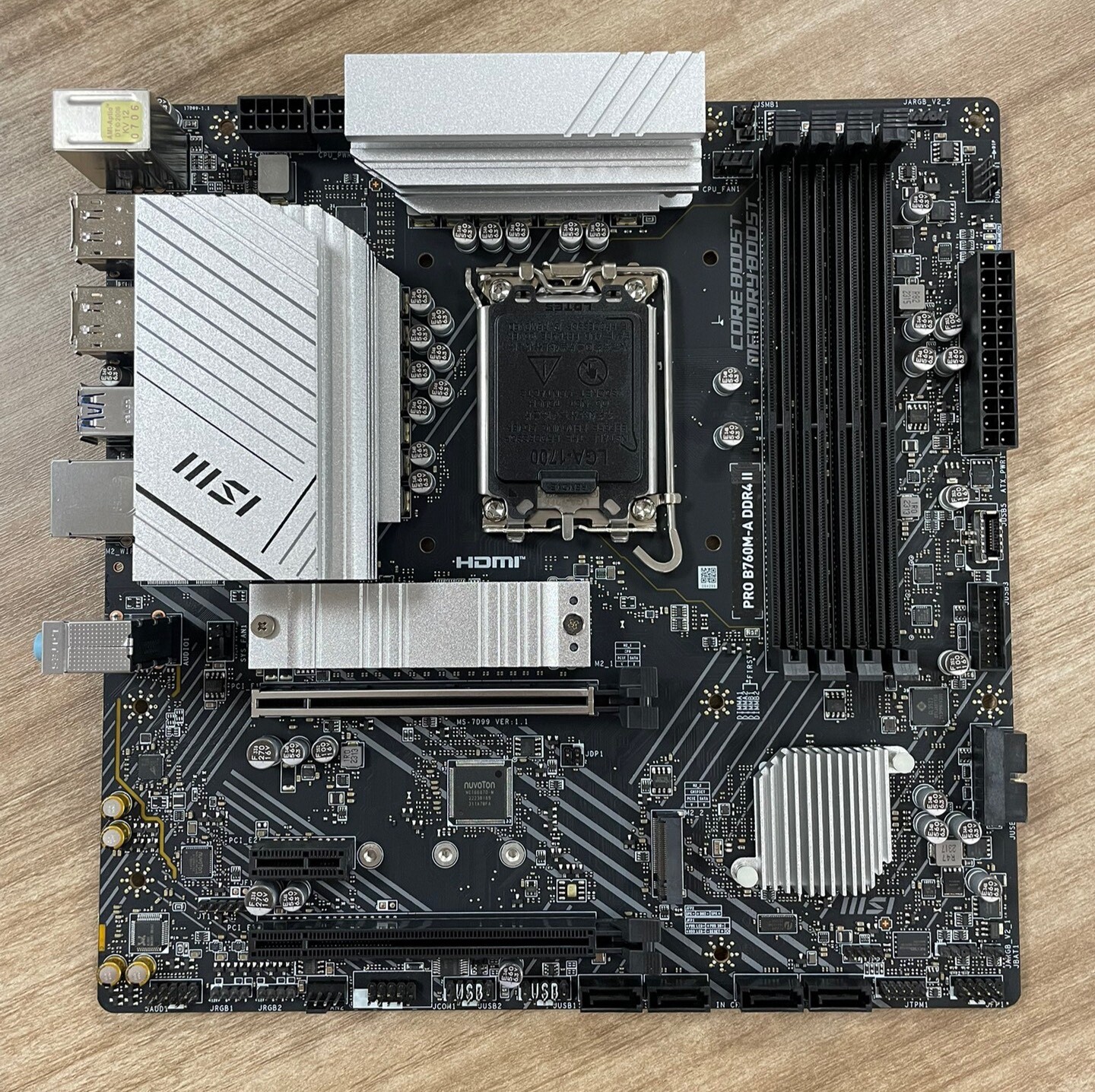 FOR MSI PRO B760M-A DDR4 II DDR4*4 128GB LGA 1700 HDMI DisplayPort Motherboard