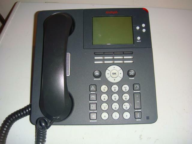 Lot of 6 AVAYA 9650 Office IP Phones - TESTED w/ Handsets & Stands
