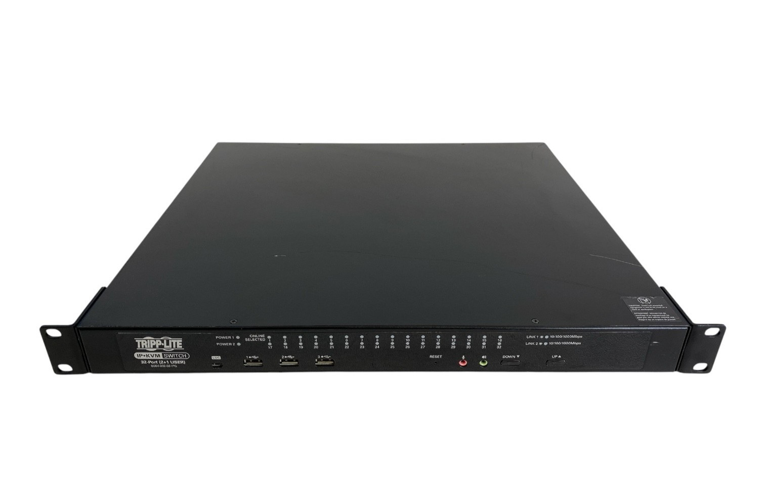Tripp Lite B064-032-02-IPG NetDirector 32-Port Cat5 IP KVM Switch 1U 2 User