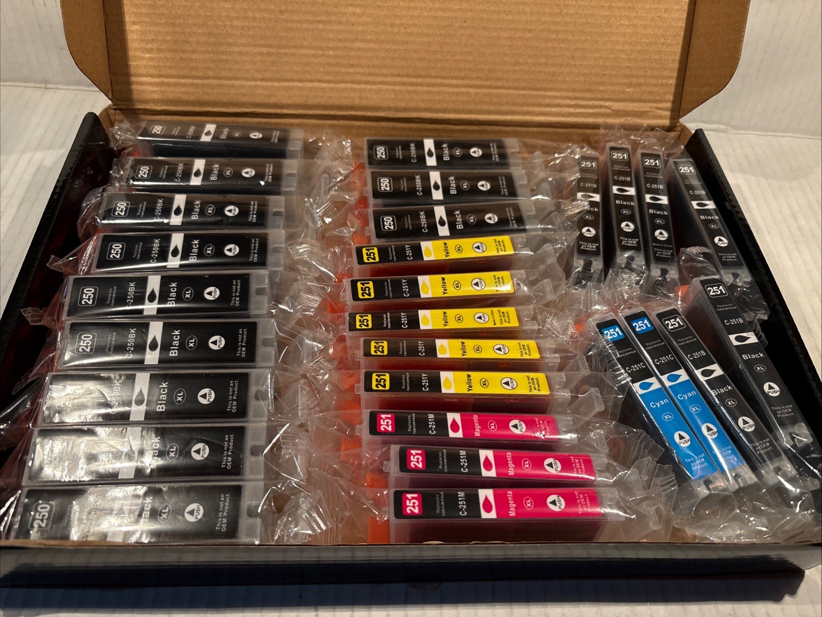 Arthur Imaging Inkjet Cartridge Set 28 CARTRIDGES SEALED BLK YW MAGENTA CYAN