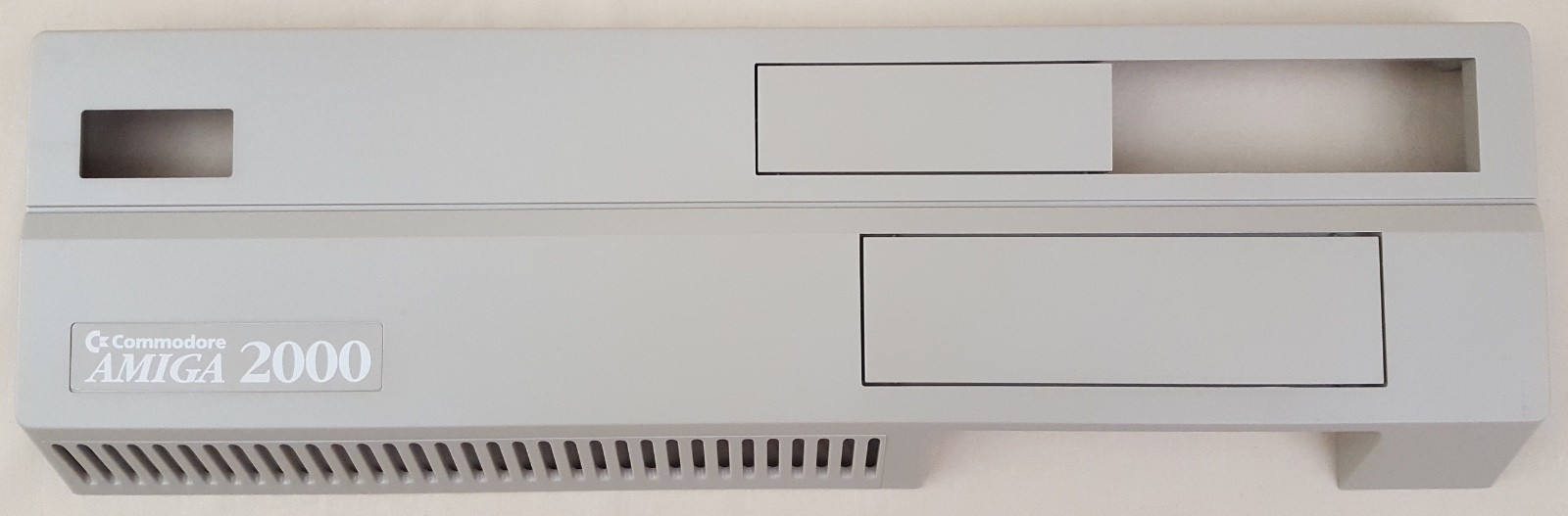 Commodore Amiga 2000 Plastic Front FacePlate Bezel w/Screws 2000HD A2000 2500