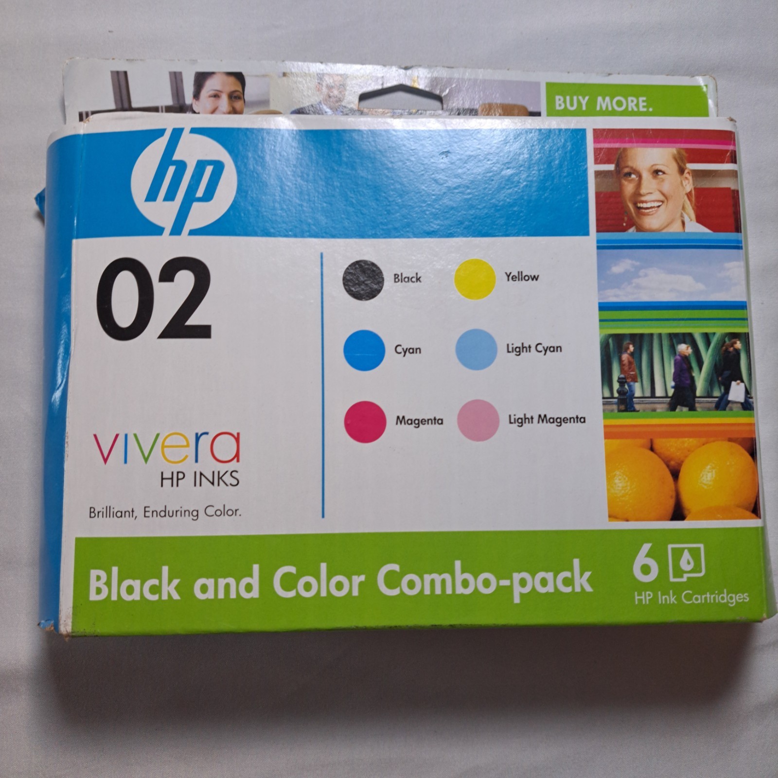 HP Genuine Color Combo Ink Cartridges 6 Pack HP 02