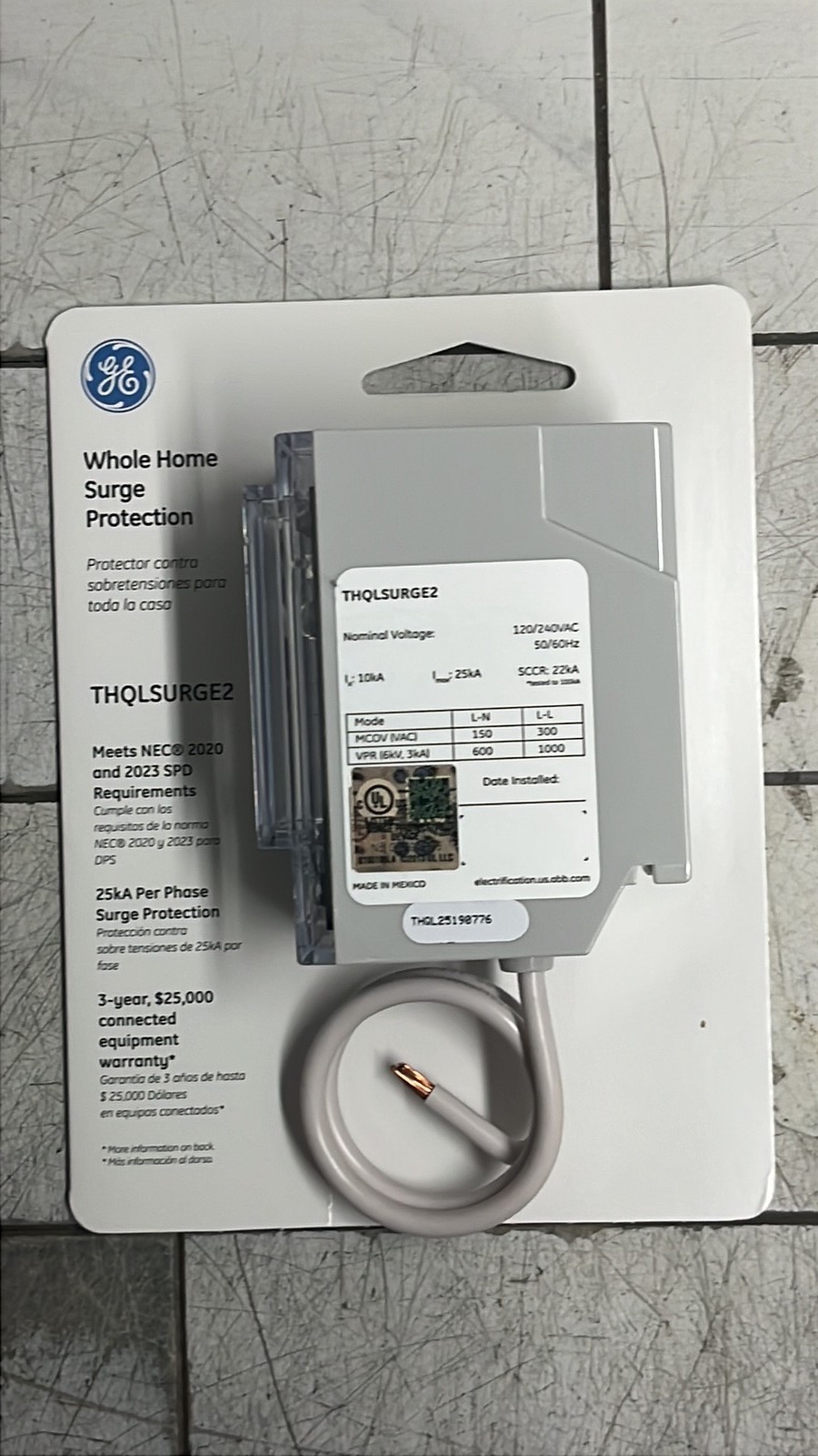 ABB THQLSURGE2 Whole Home Surge Protection Device Type 1 SPD