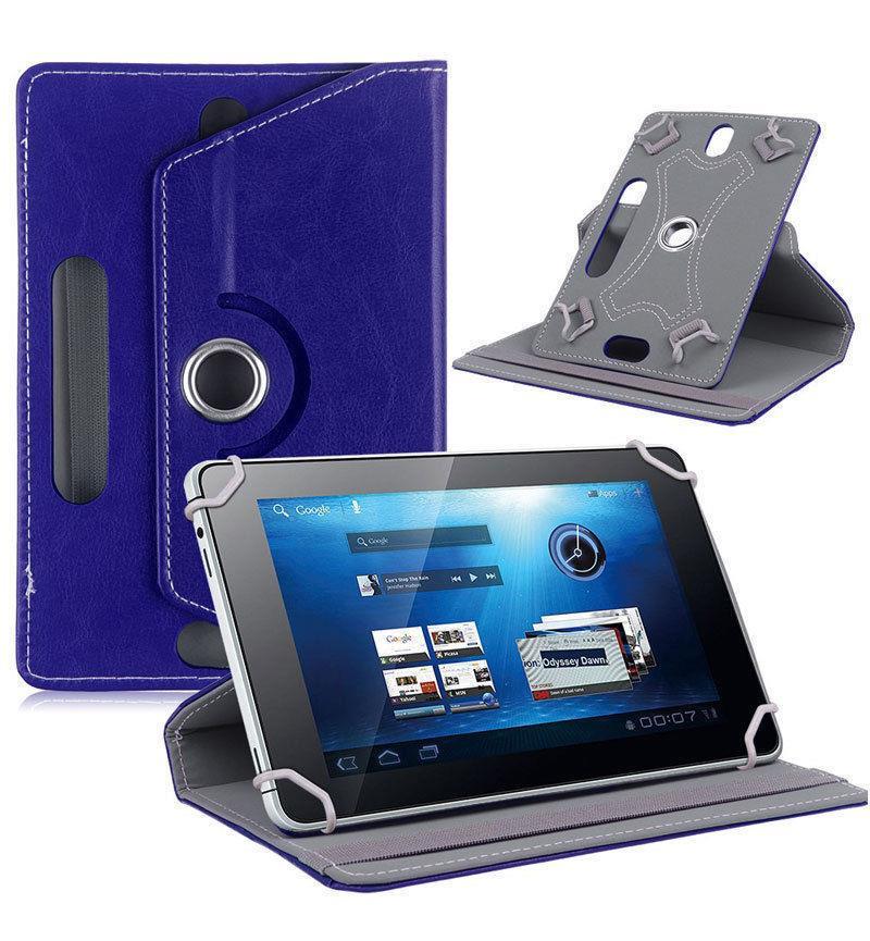 360?Folio PU Leather Box Case Cover For Universal Android Tablet PC 7" w/ Styus