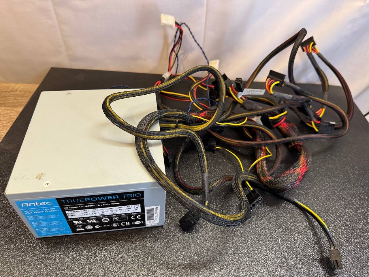 Vintage Antec TruePower Trio TP3-430 430W ATX Power Supply – Untested