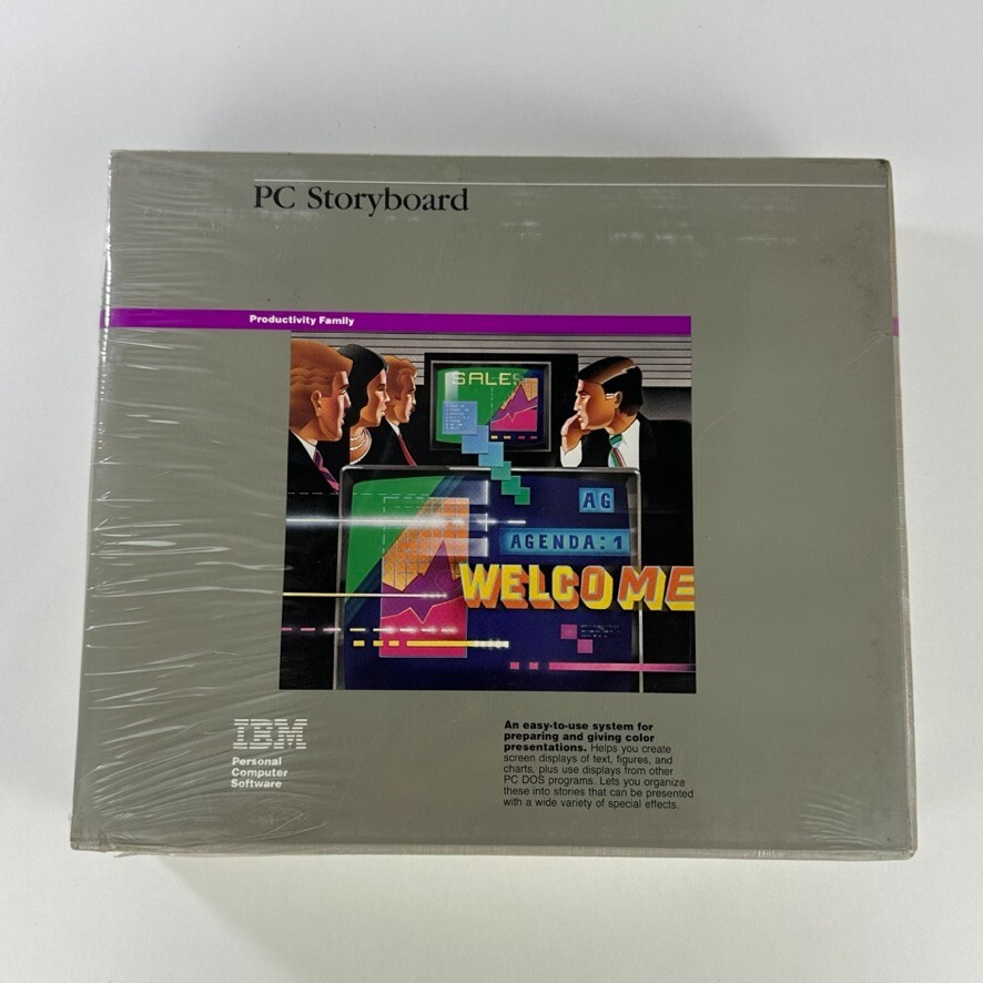 IBM PC Storyboard for Personal Computer Software DOS Factory Sealed