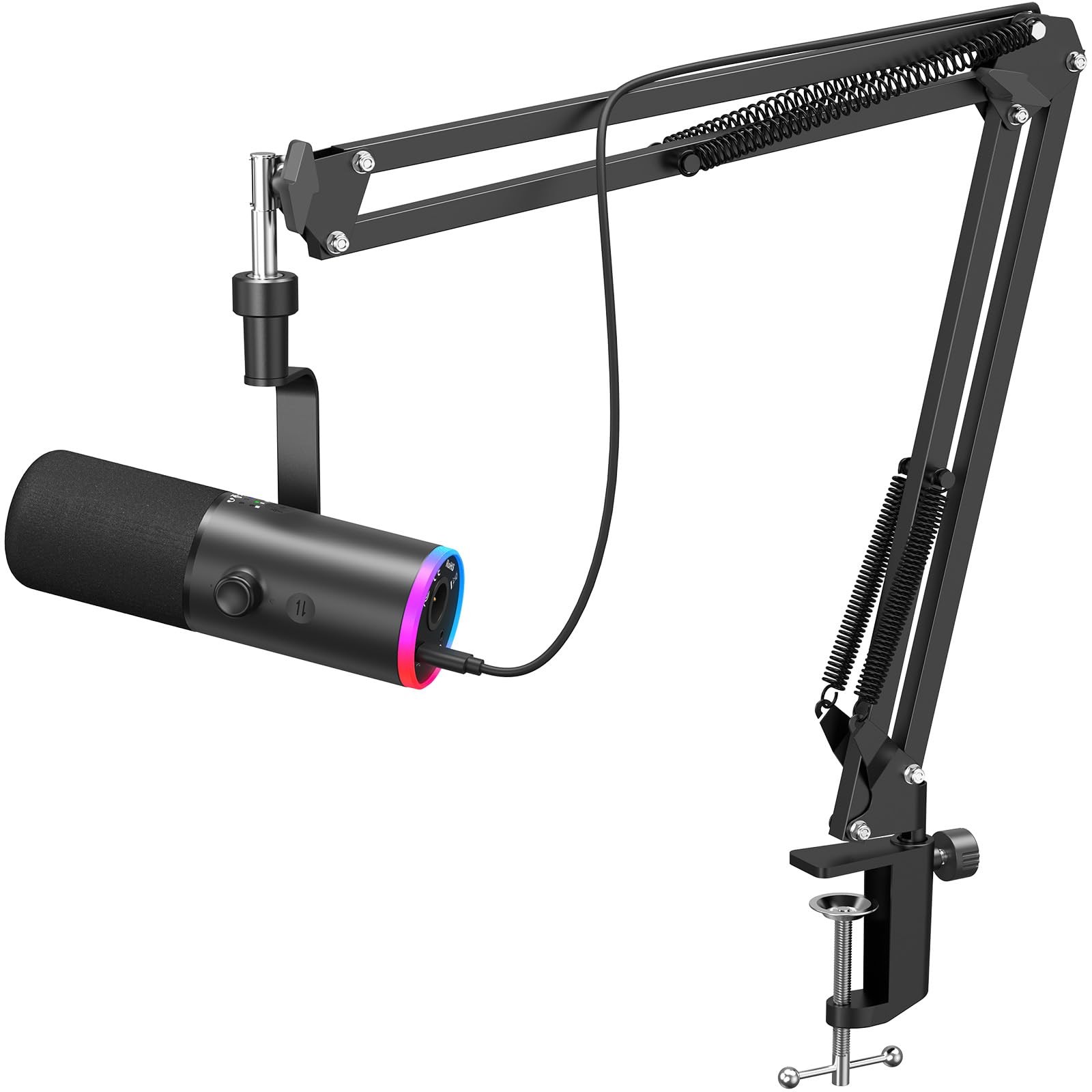TONOR Dynamic Gaming Microphone, XLR/USB Mic 16.7''L x 5.4''W x 4.5''H, Black