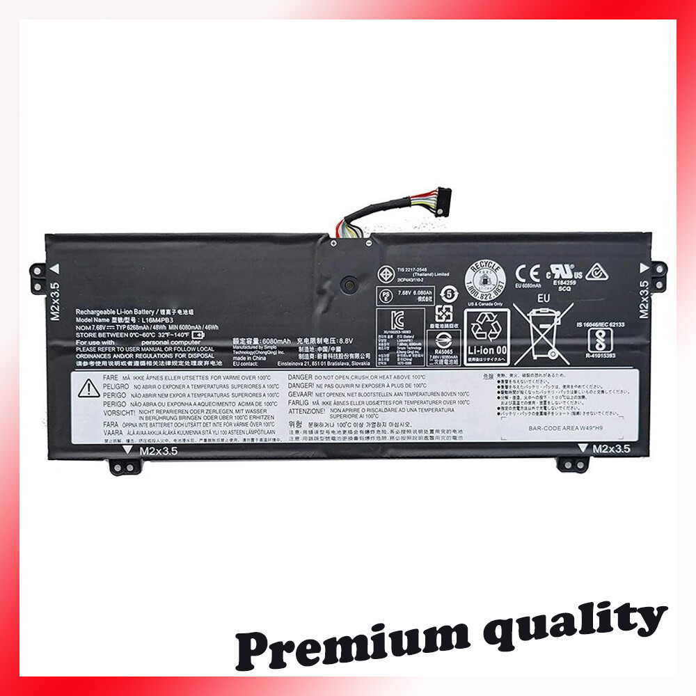 L16C4PB3 L16M4PB3 Battery For Lenovo IdeaPad 720S-13ARR 720s-13IKB 48Wh 7.68V