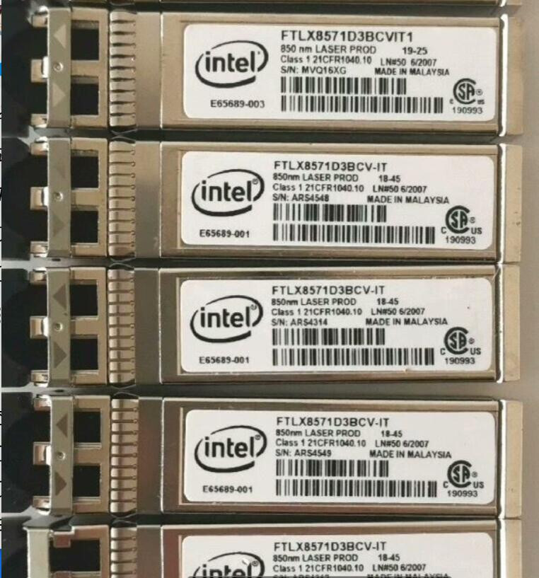 10PCS Intel 10 Gigabit Module FTLX8571D3BCV-IT Fiber Optic Module Multimode LC