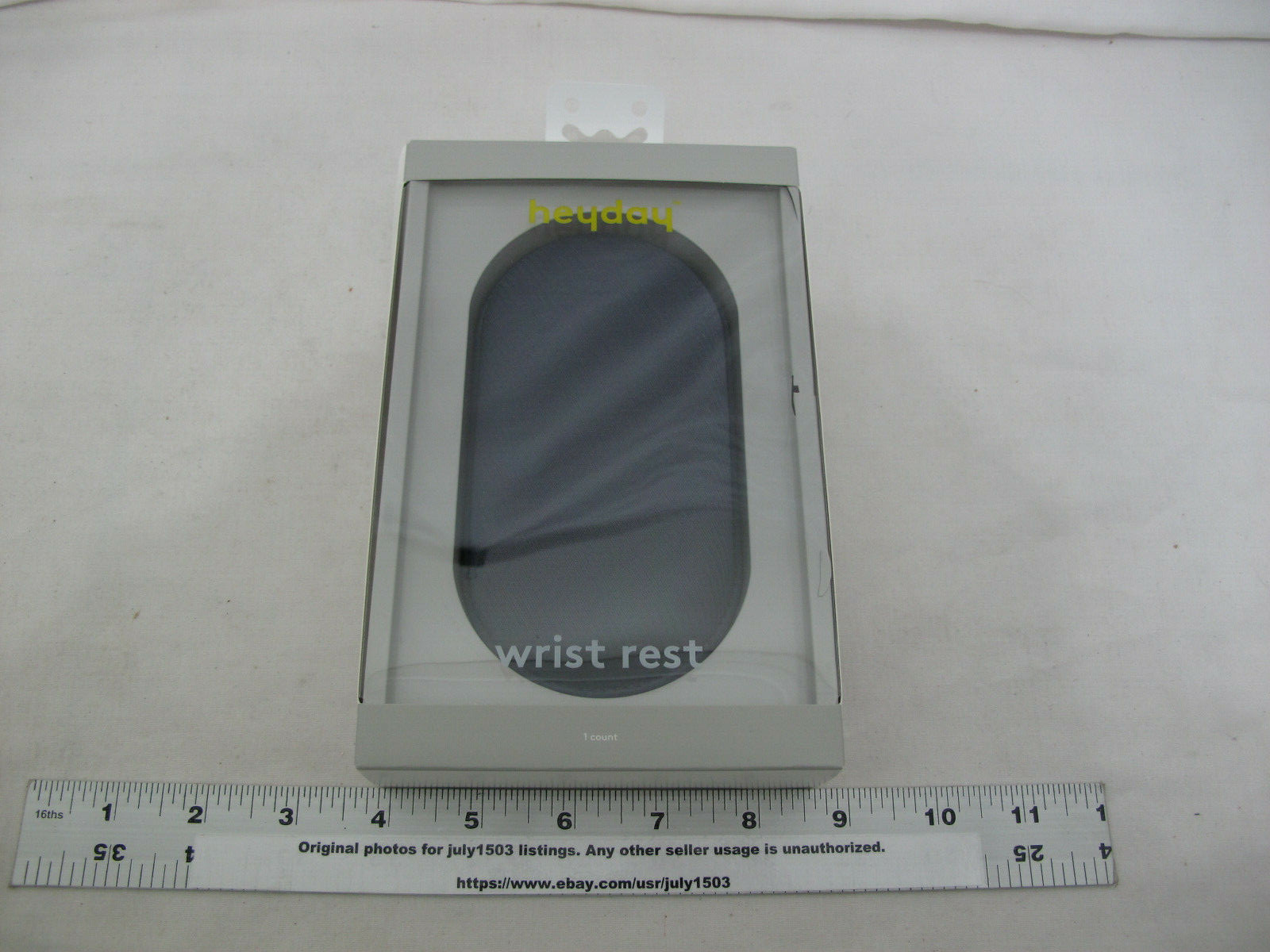(1) NEW Heyday Mouse Wrist Rest - Fabric - Non-Skid Base - DUSK BLUE