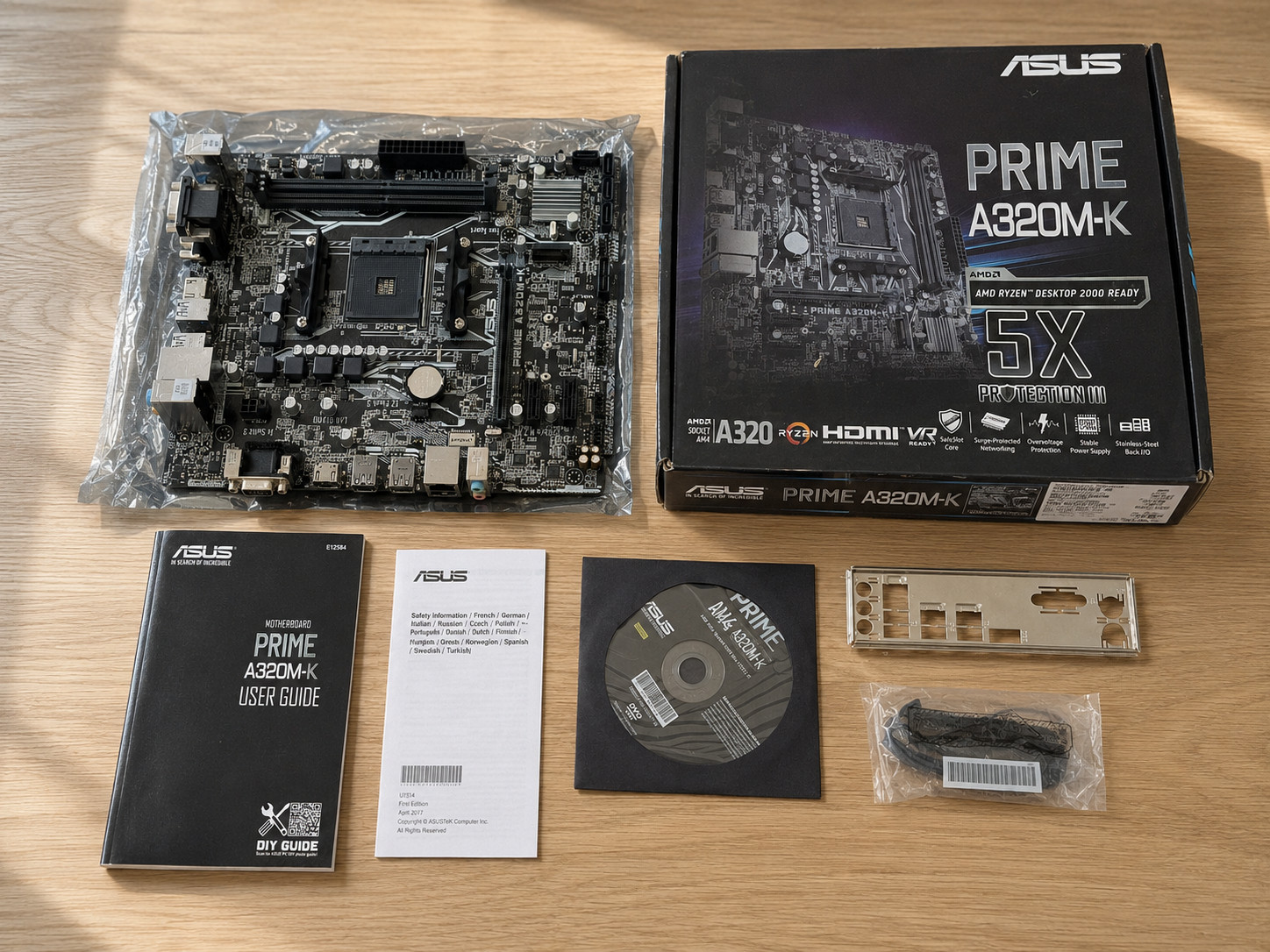 ASUS Prime A320M-K AMD Ryzen AM4 DDR4 HDMI VGA M.2 Micro-ATX A320 Motherboard
