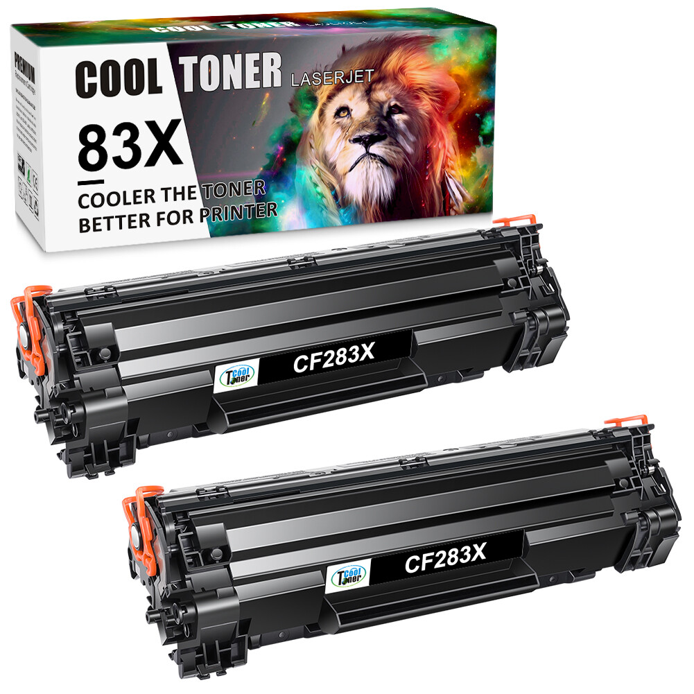8PK High Yield CF283X Toner Compatible with HP 83X LaserJet M201dw M225dn CF283A
