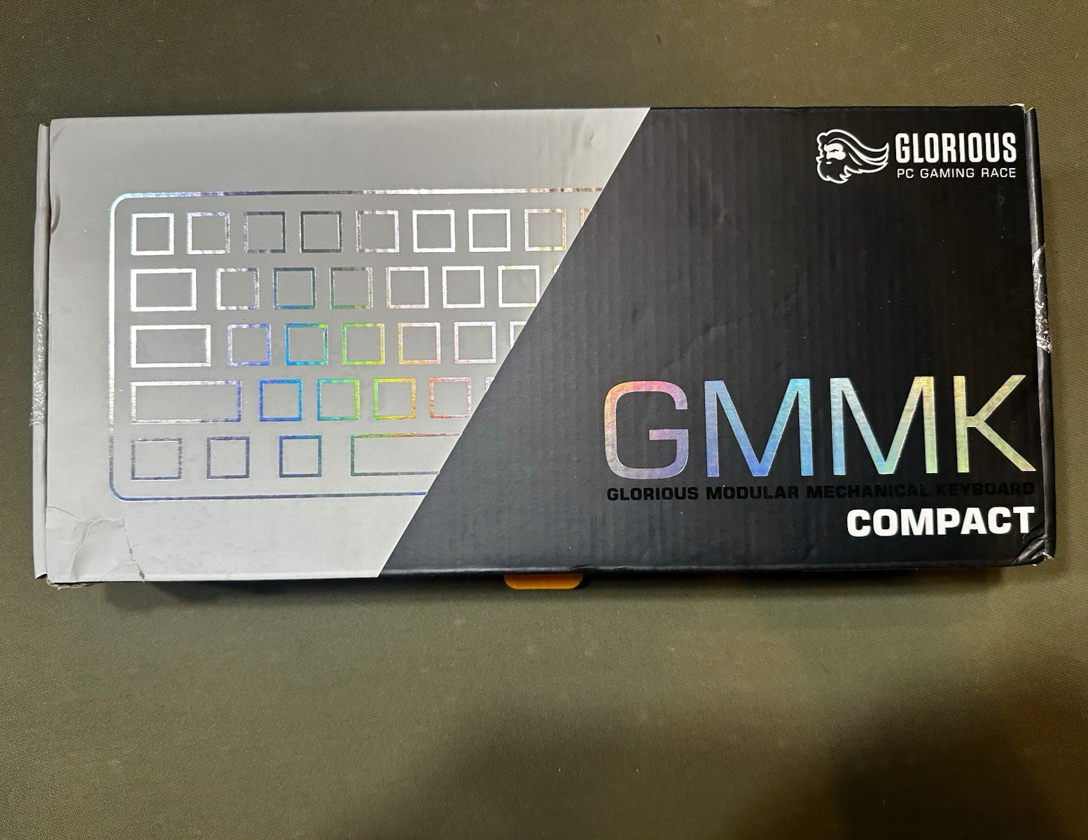 Glorious GMMK Compact Mechanical Keyboard White RGB Backlit Removable Switches