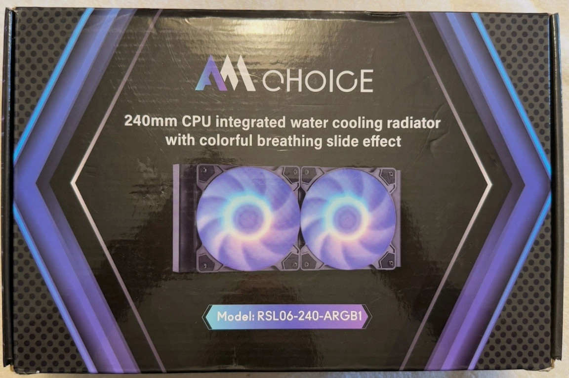 AM Choice 240 Mm CPU Integrated water cooling Radiator (Model RSL06-240-ARGB1)