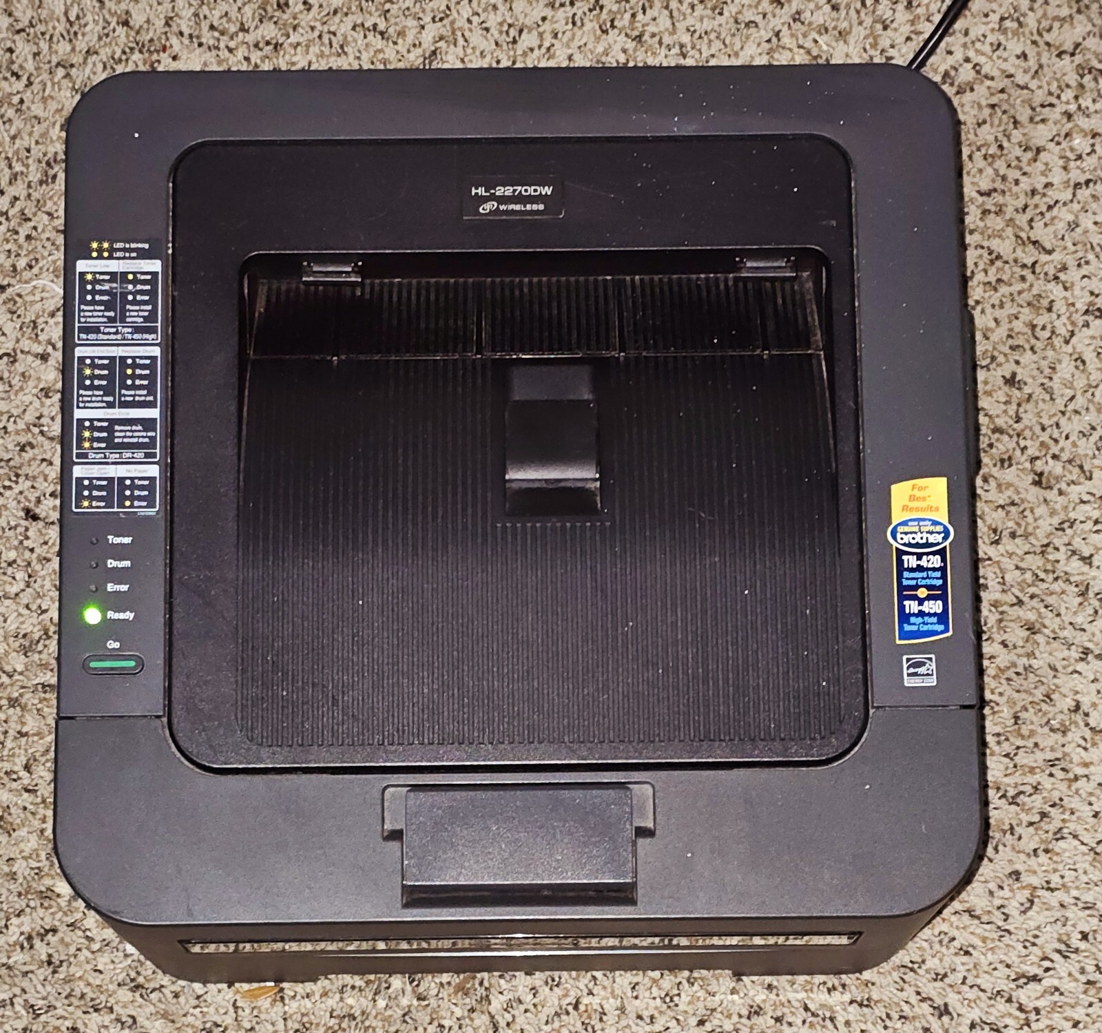 Brother HL-2270DW Wireless Automatic Duplex Laser Printer NEW TONER & DRUM 