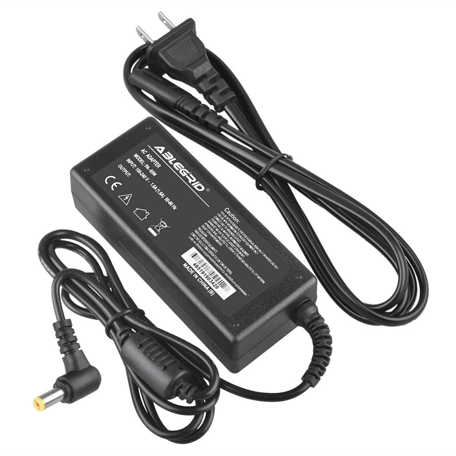 AC Adapter for Acer Aspire C24-963-UA91 C24-963-UR14 All-In-One 65W Power Supply