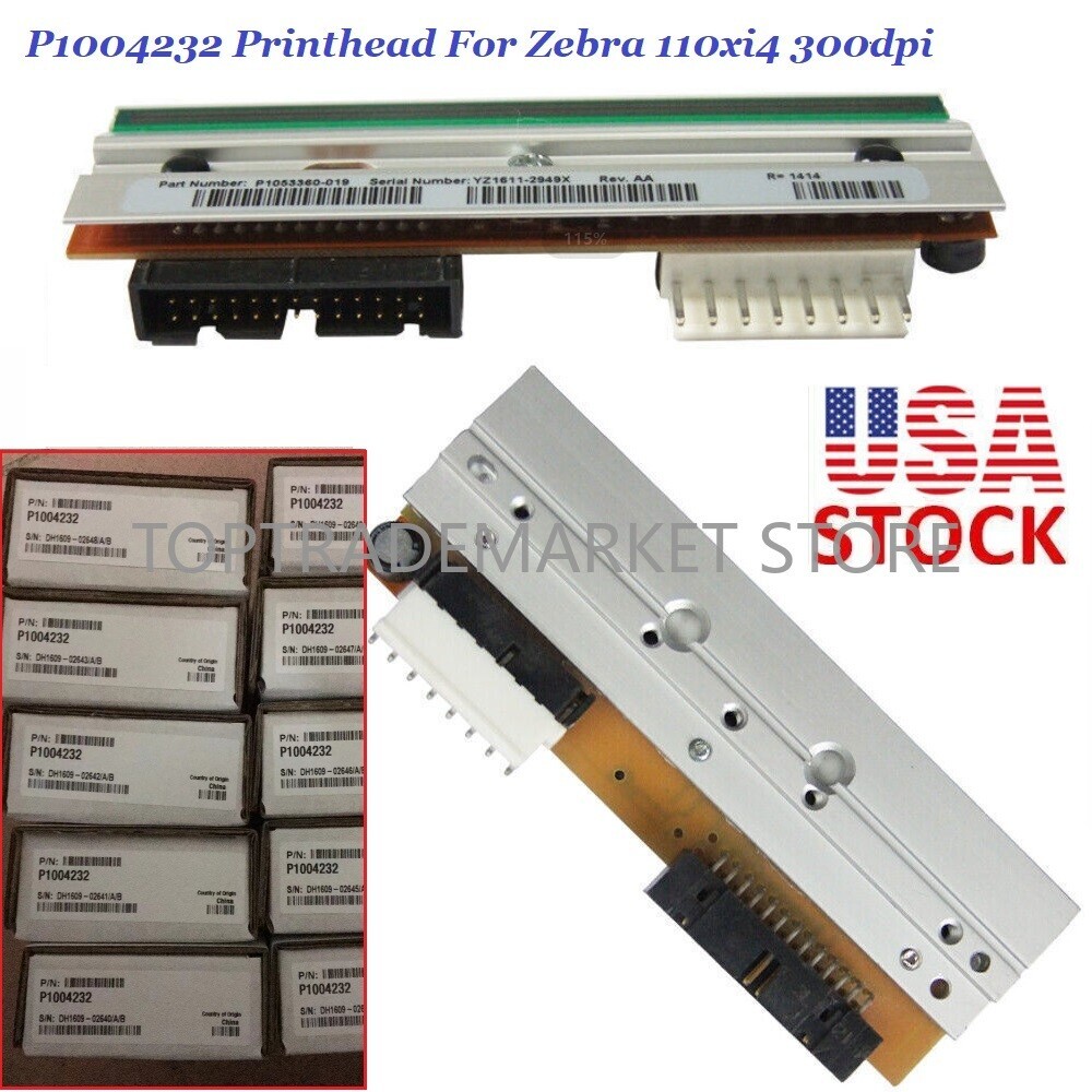 Genuine OEM Printhead for Zebra 110XI4 110XIV Thermal Printer 305dpi P1004232 US