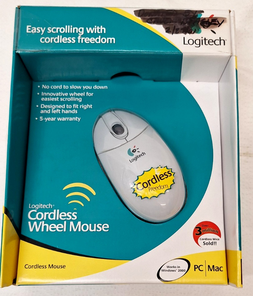 Logitech Cordless Wheel Mouse Works In Windows 2000 PC/MAC