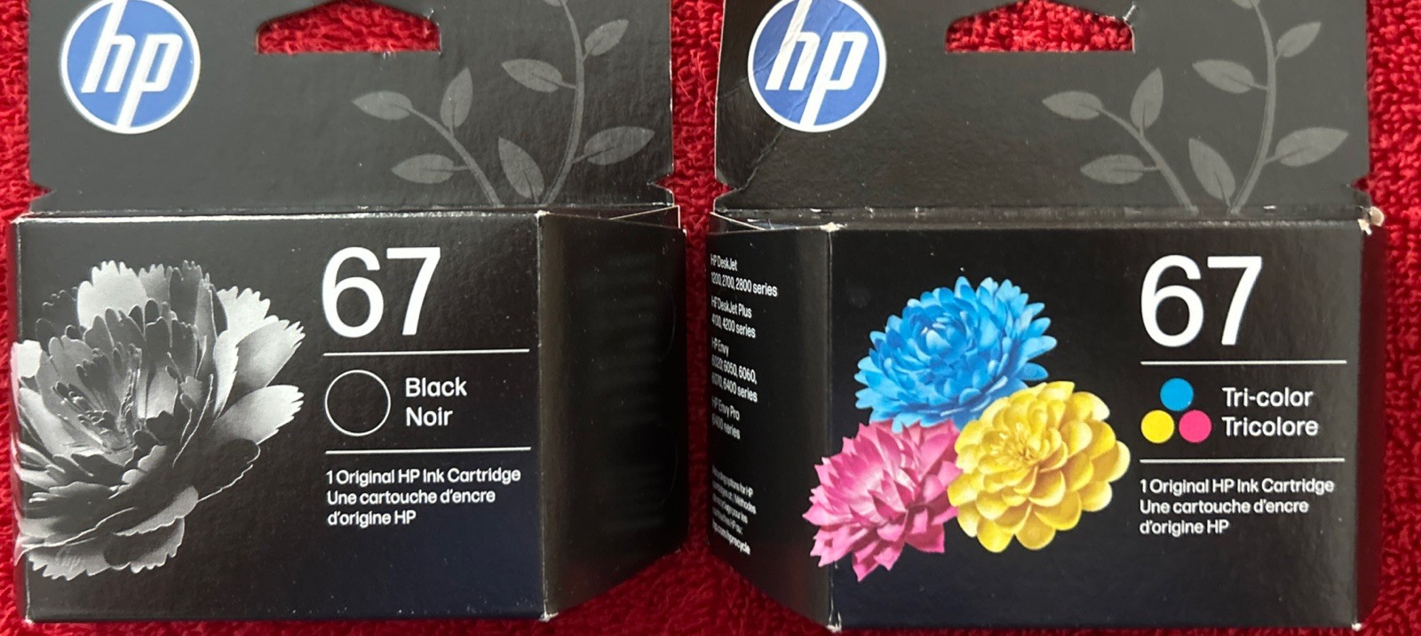 March-May/2028:  Set Of 2 HP 67 Black & 67 Tri-Color Combo Set Ink Cartridges
