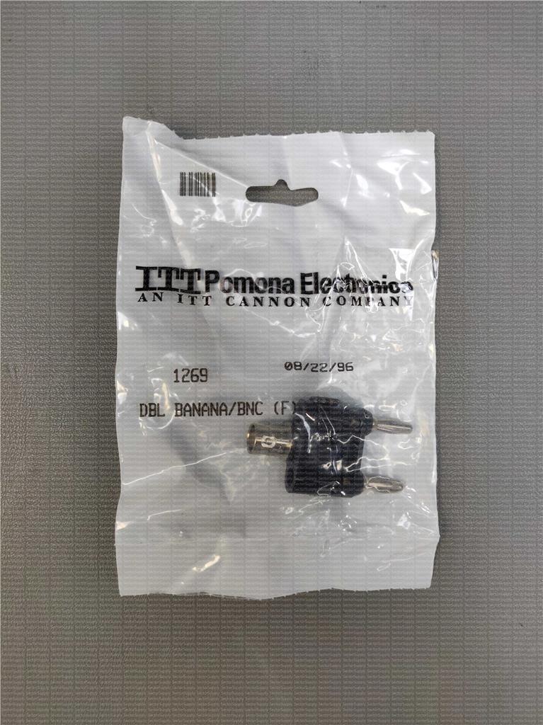 1269   COAXIAL ADAPTER BNC FEMALE TO DBL BANANA