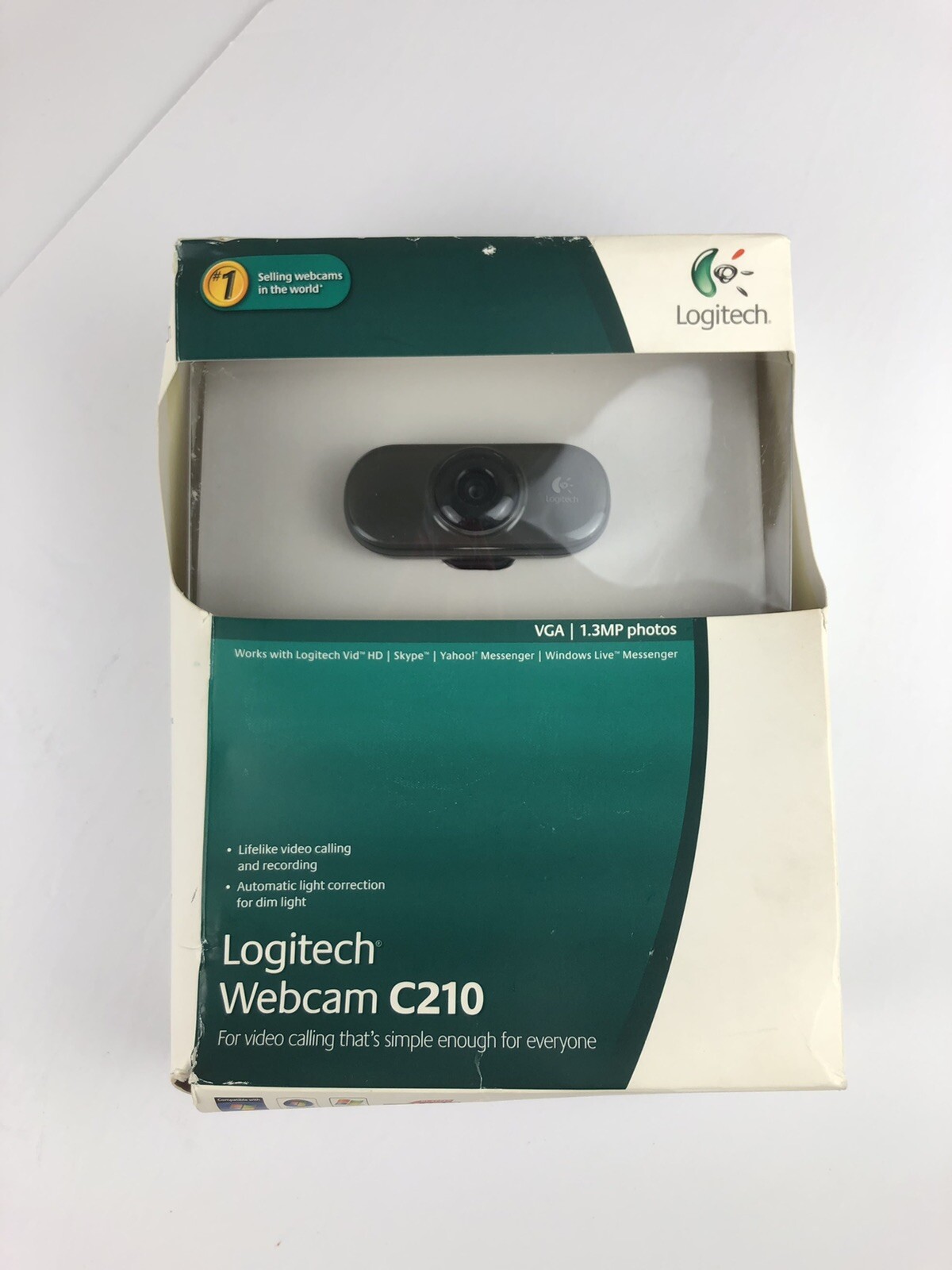 Logitech c210 1.3MP VGA Webcam With Microphone Complete