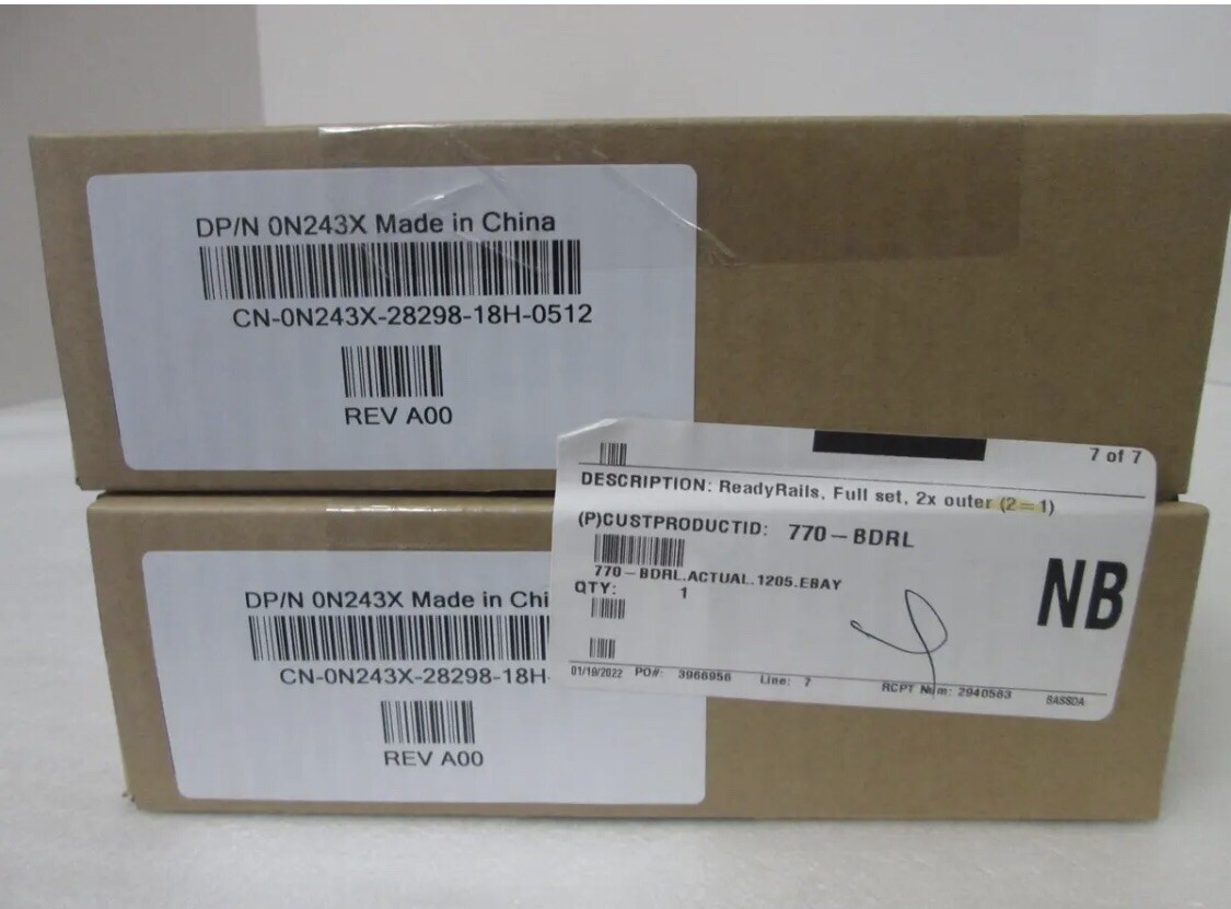 DELL 0N243X 770-BBGY CN-05RN1M RACK MOUNT TYPE A5 RAIL KIT FOR N30XX GR-R SWITCH